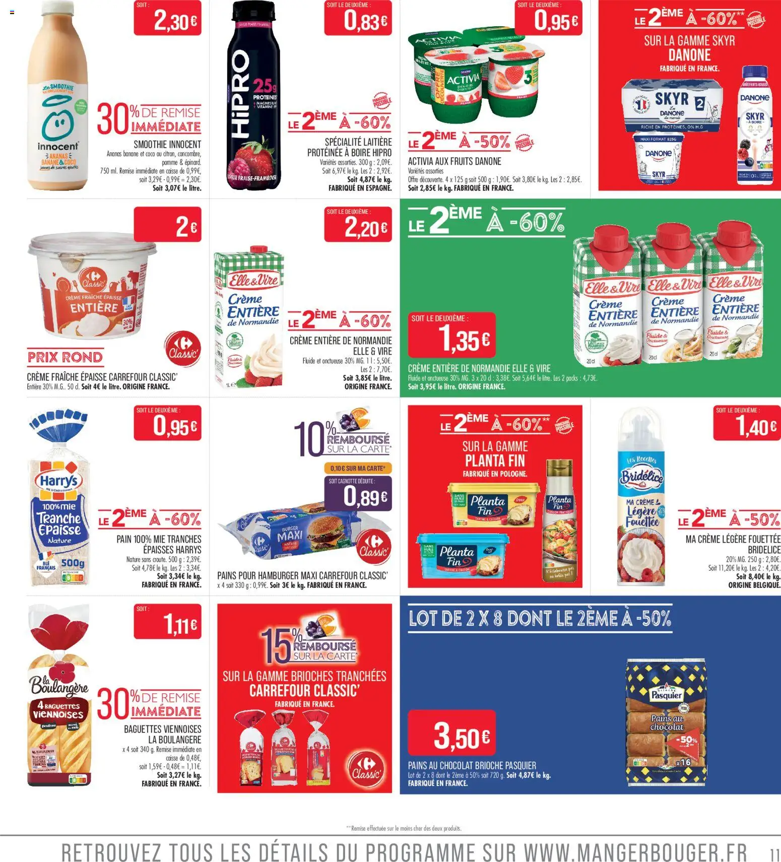 {H1} | Page: 11 | Produits: Pomme, Banane, Chocolat, Skyr