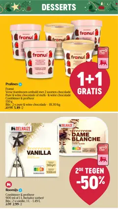 Delhaize folder week 51 - Voorbeeld van een folder van Delhaize, geldig van 18.12.2025 | Pagina: 36 | Producten: La, Frambozen, Melk, Chocolade