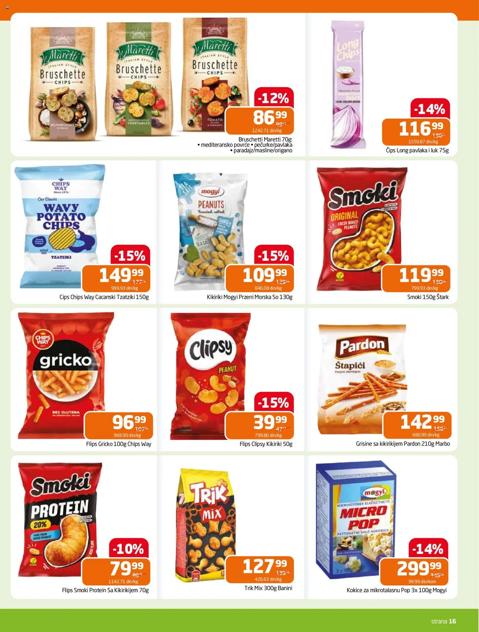 Gomex katalog - važi od 22.10.2025 | Strana: 16 | Proizvode: Protein, So, Kikiriki, Pavlaka