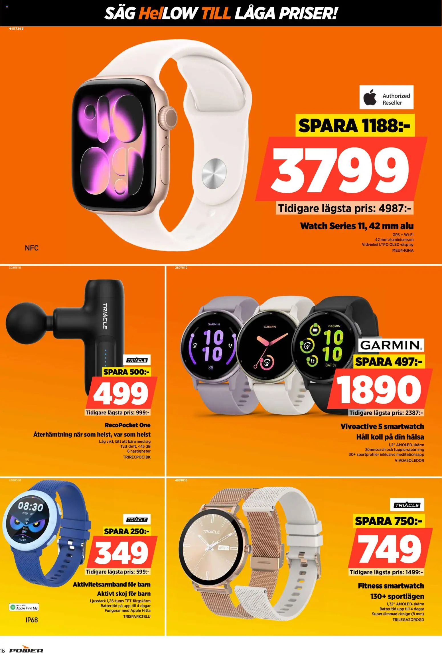 Power reklamblad aktuell från 27.04.2026 | Sida: 16 | Produkter: Såg, Äpple, Häll, Wifi