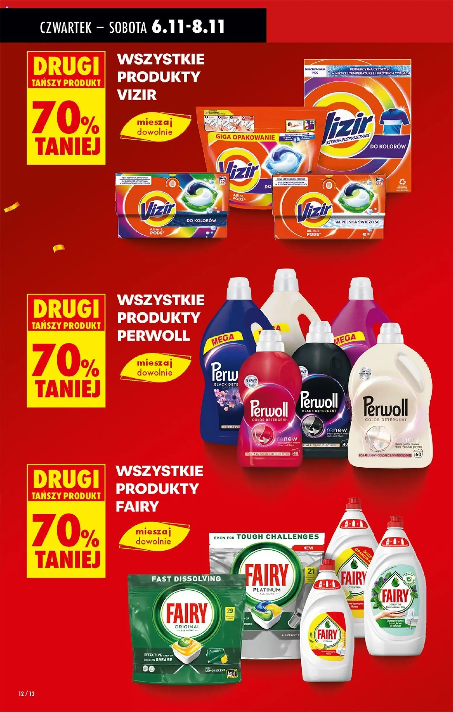 Biedronka gazetka - Oferta w tym tygodniu od 06.11.2025 | Strona: 14 | Produkty: Cytryna, Fairy platinum, Fairy, Detergent