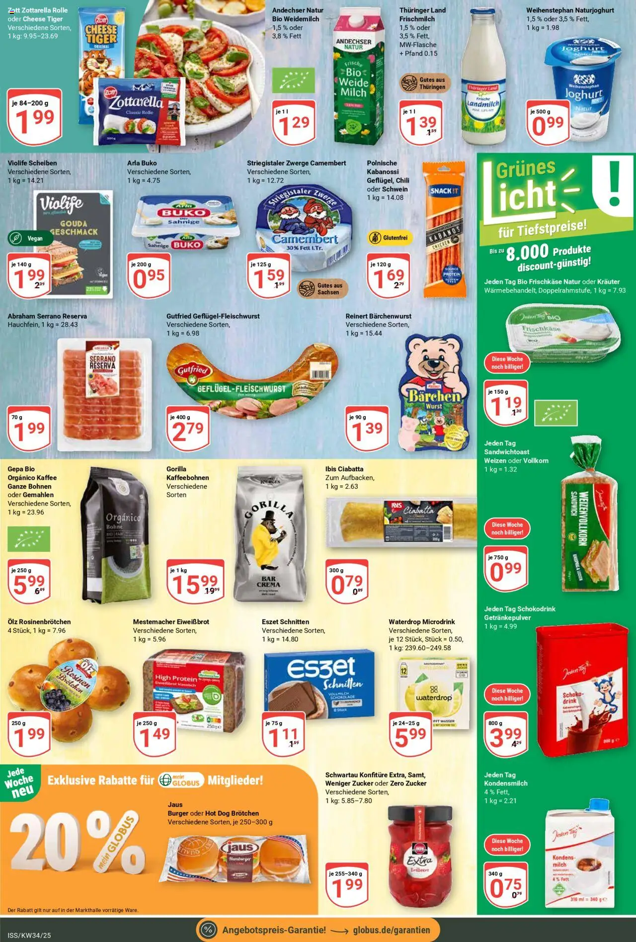 Globus Prospekt 	 - gültig ab dem 18.08.2025 | Seite: 11 | Produkte: Joghurt, Kaffee, Gouda, Wurst