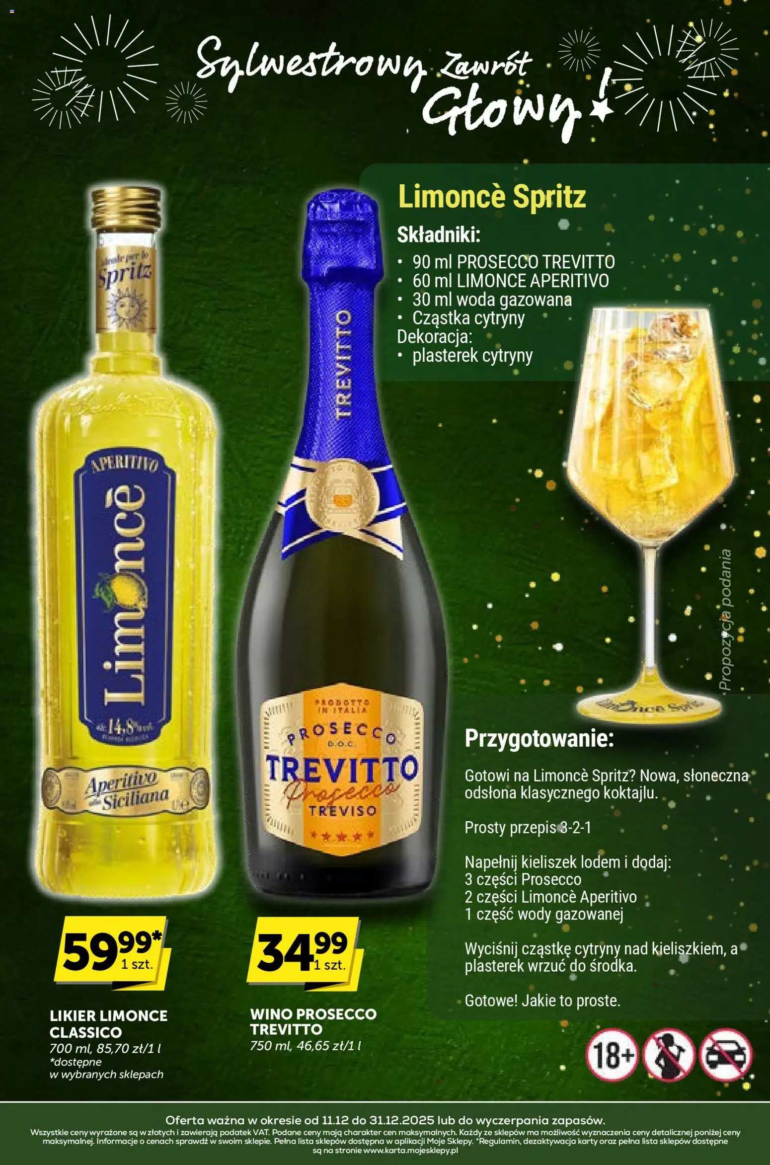 Groszek Gazetka - Sylwestrowy Zawrót Głowy od 11.12.2025 | Strona: 4 | Produkty: Cytryny, Wino, Prosecco, Woda