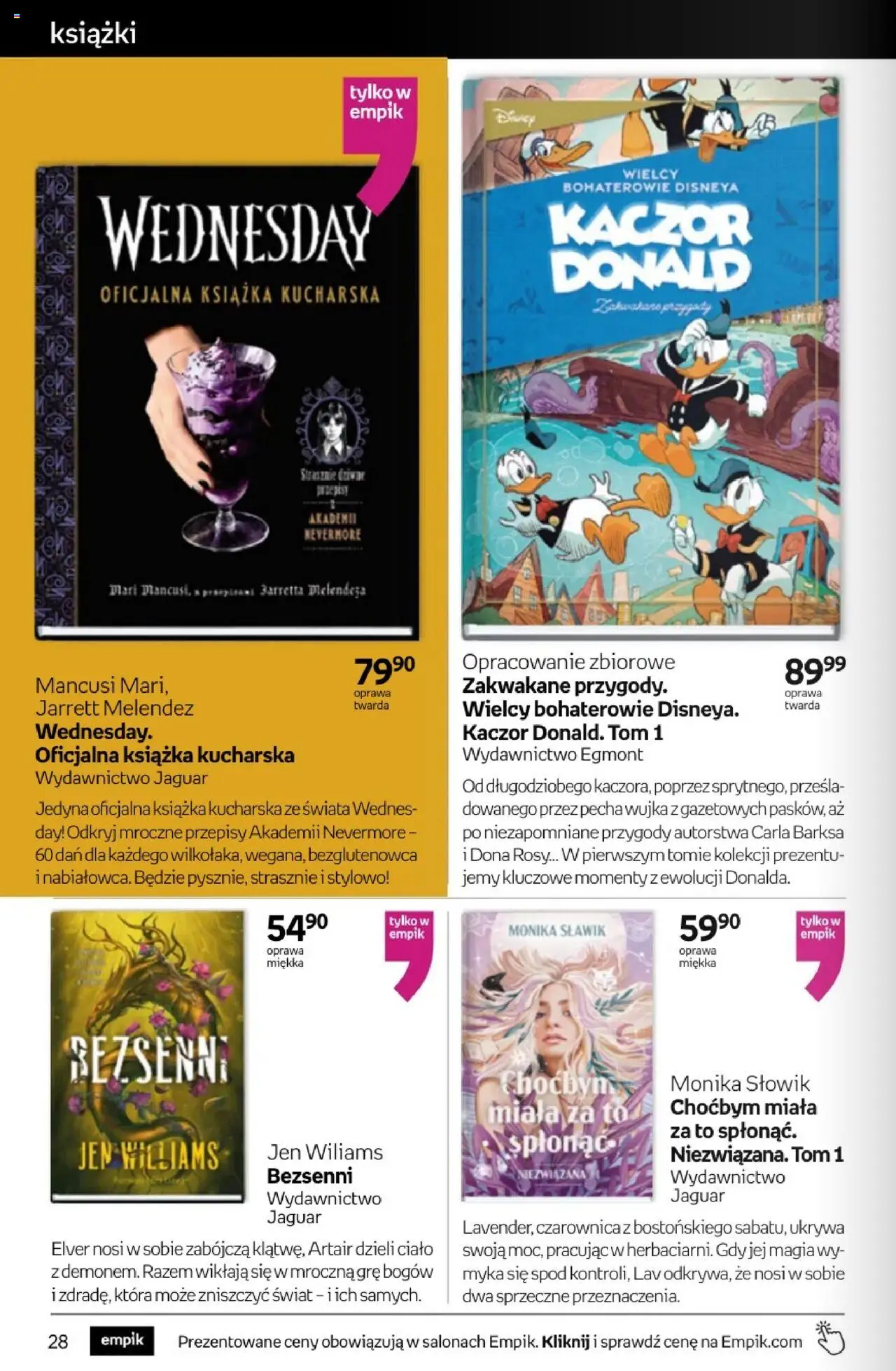 Empik promocje - Tom kultury Książki od 10.09.2025 | Strona: 28 | Produkty: Książki, Książka kucharska