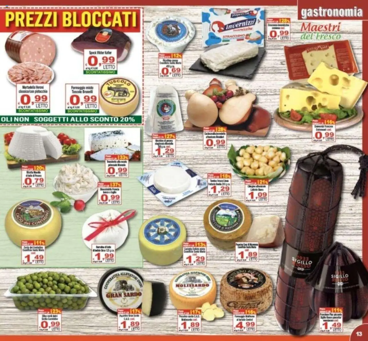 Volantino CTS del 06.08.2025 | Pagina: 13 | Prodotti: Formaggio, Mortadella, Stracchino, Letto