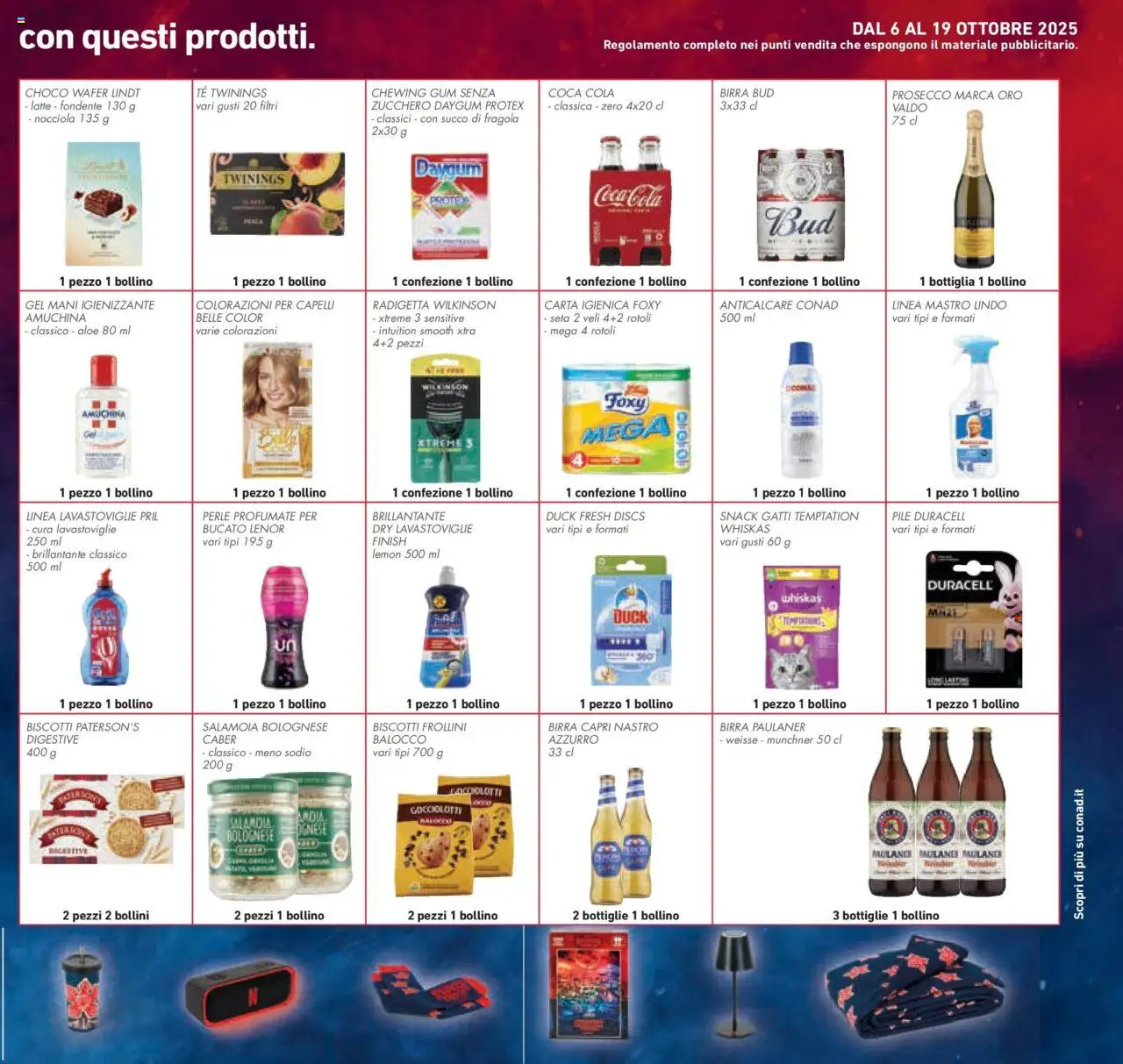 Volantino Conad del 08.10.2025 | Pagina: 45 | Prodotti: Succo, Birra, Prosecco, Zucchero