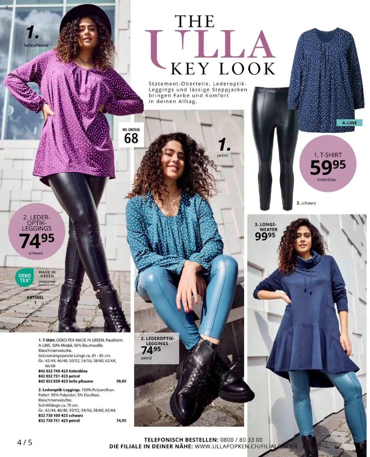 Ulla Popken akciós ujság - amely érvényes a következő dátumtól: 01.10.2025 | Oldal: 4 | Termékek: Leggings