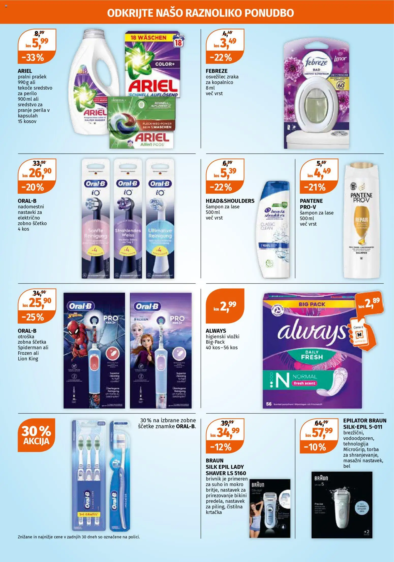 Novi Müller katalog ponudbe – veljaven od 01.12.2025 | Stran: 6 | Izdelki: Prašek, Pralni prašek, Kos, Zobna scetka