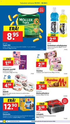  | Sivu: 8 | Tuotteet: Vitamiinit, Mustikka, Ananas, Jäätelö