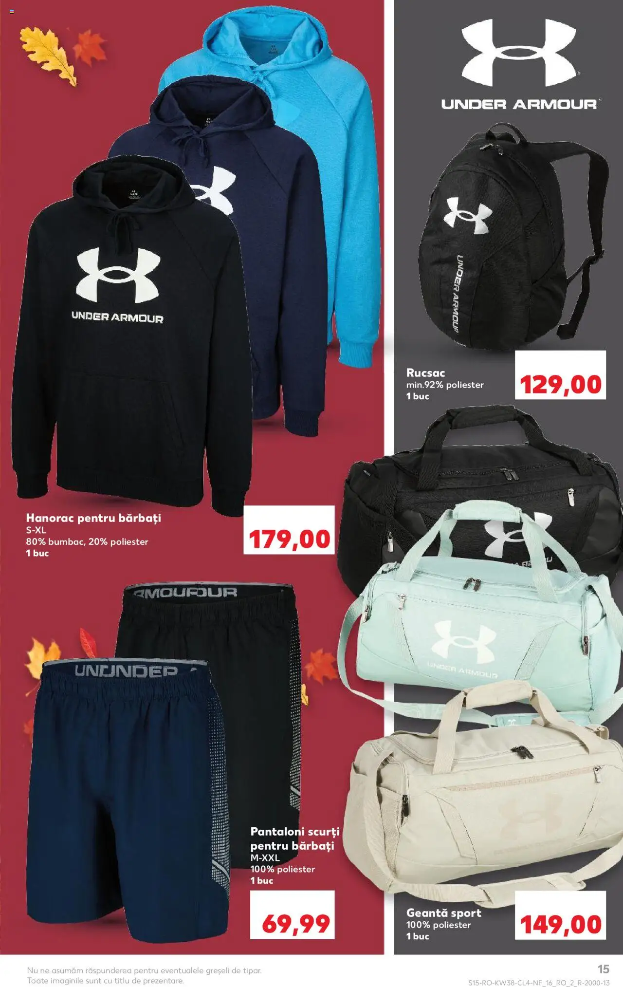Noul catalog Kaufland – valabil de la 17.09.2025 | Pagină: 15 | Produse: Geantă, Pantaloni, Pantaloni scurți, Rucsac