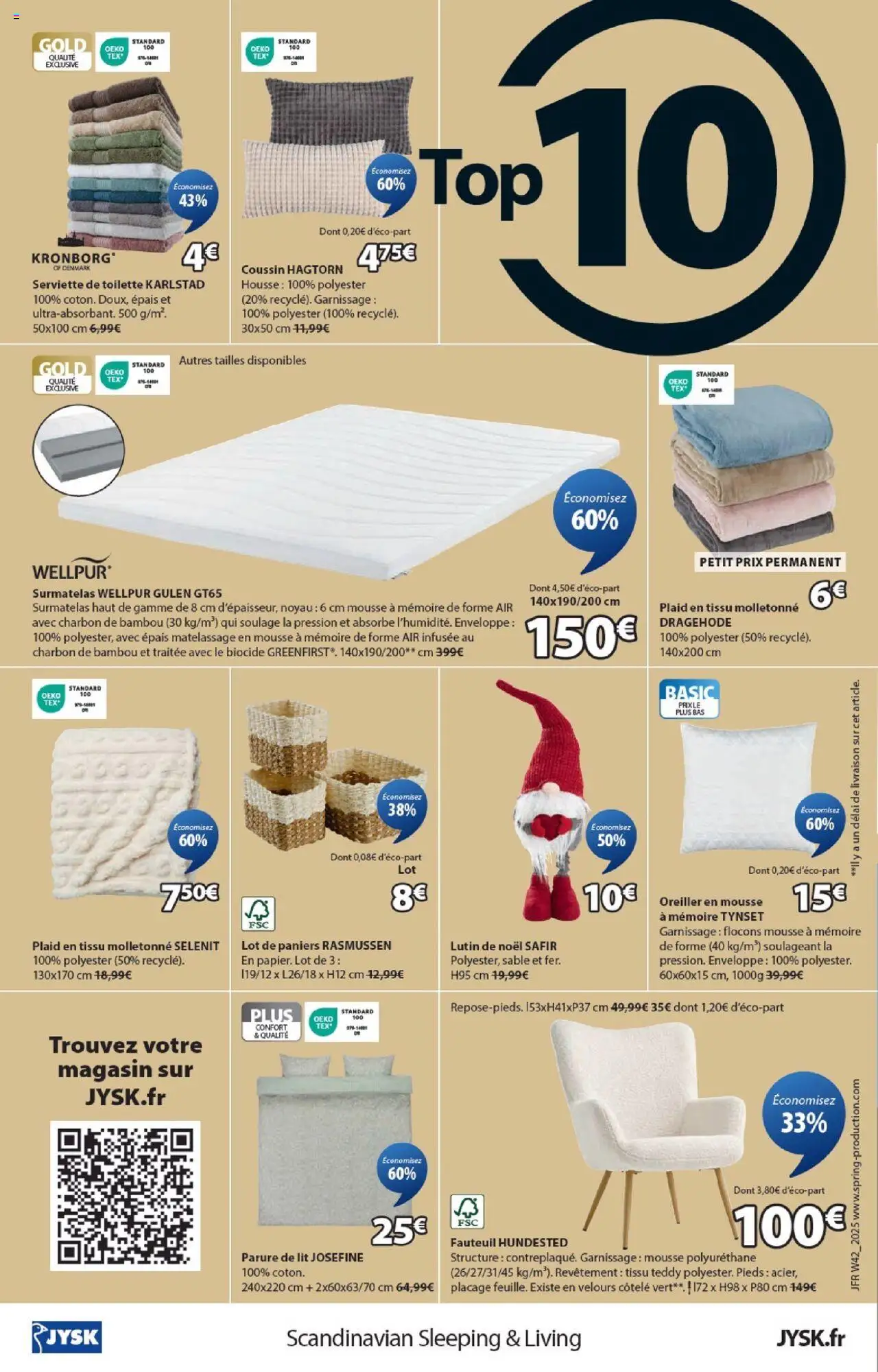{H1} | Page: 16 | Produits: Flocons, Surmatelas, Lit, Oreiller