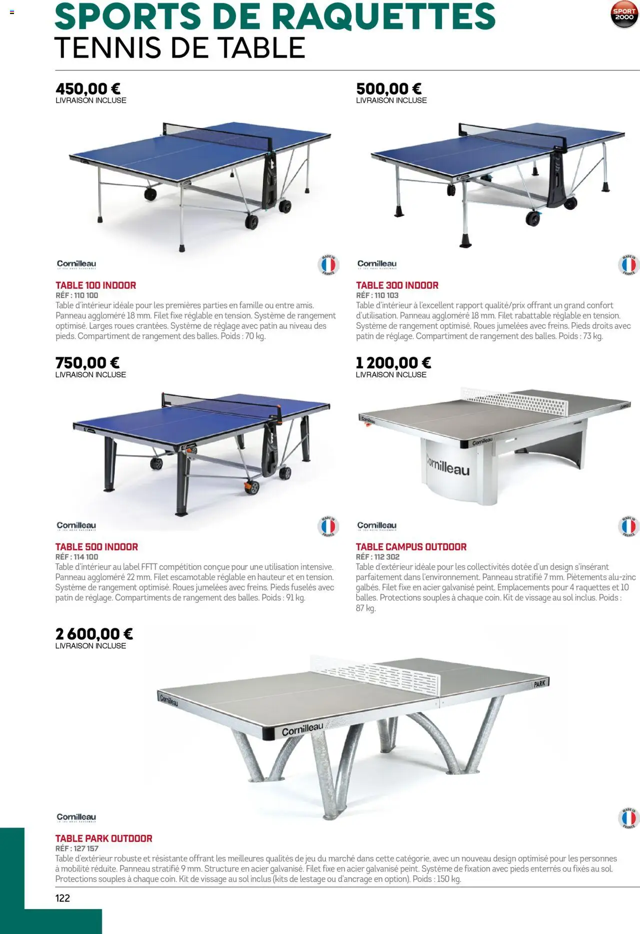 {H1} | Page: 122 | Produits: Poids, Table