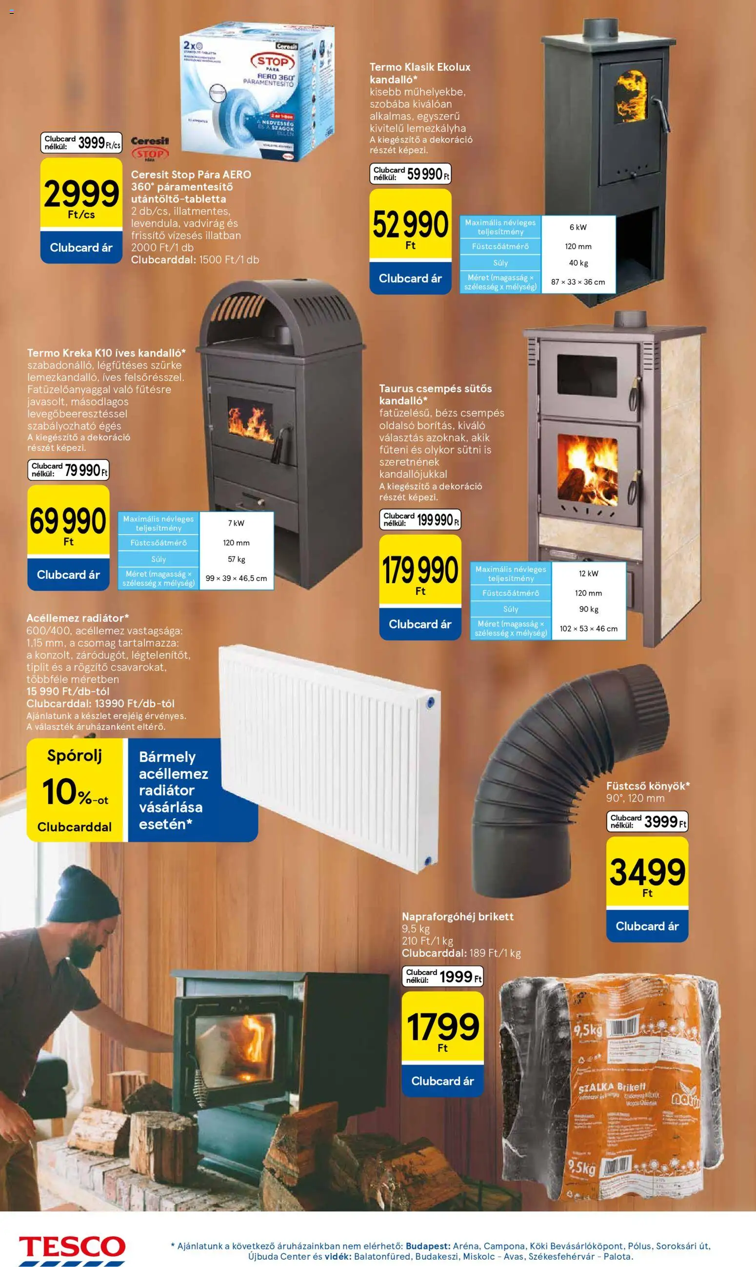 Tesco akciós ujság - amely érvényes a következő dátumtól: 13.11.2025 | Oldal: 36 | Termékek: Páramentesítő, Radiátor, Dekoráció