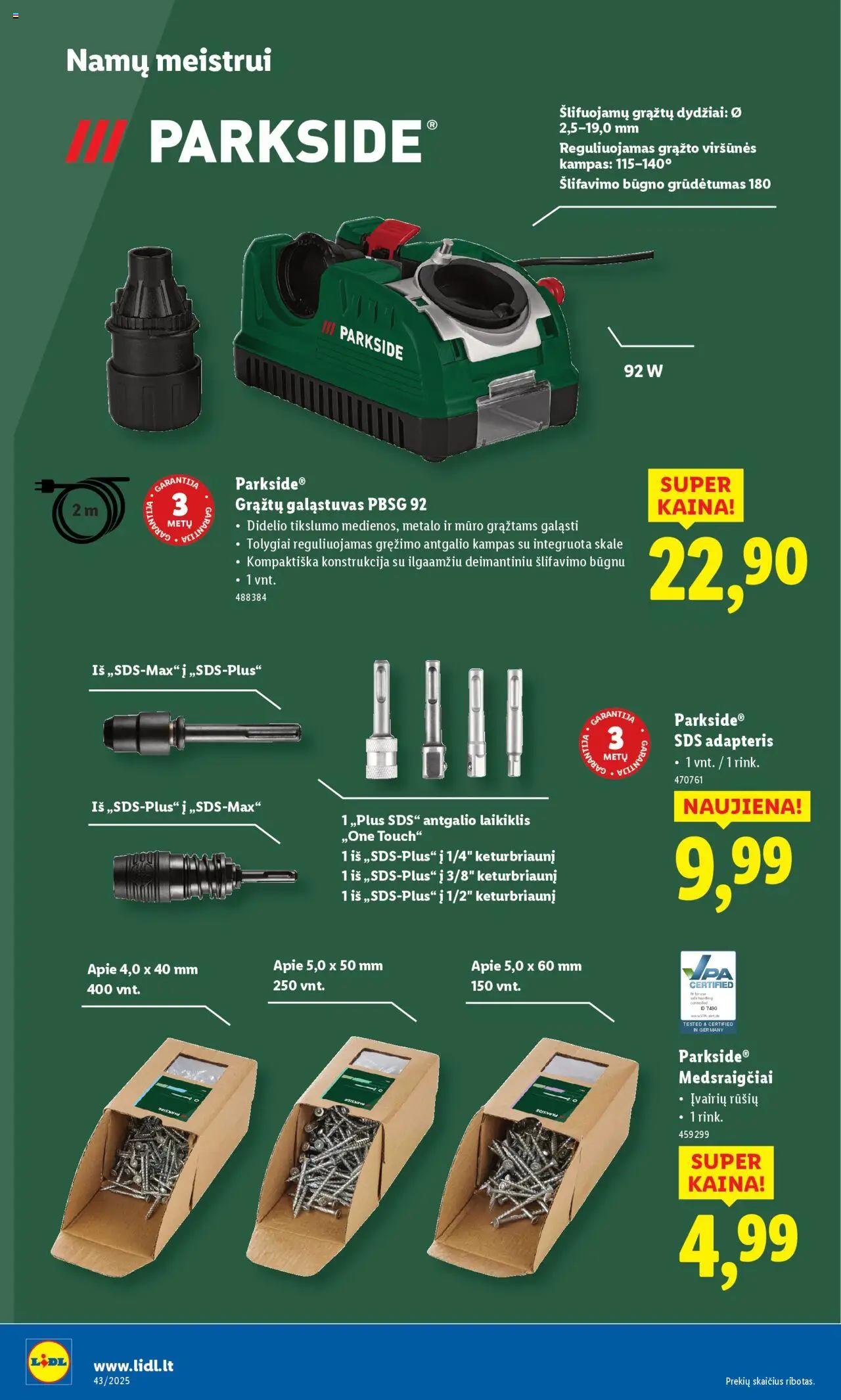 LIDL akcijos nuo 20.10.2025 | Puslapis: 8 | Prekių: Adapteris