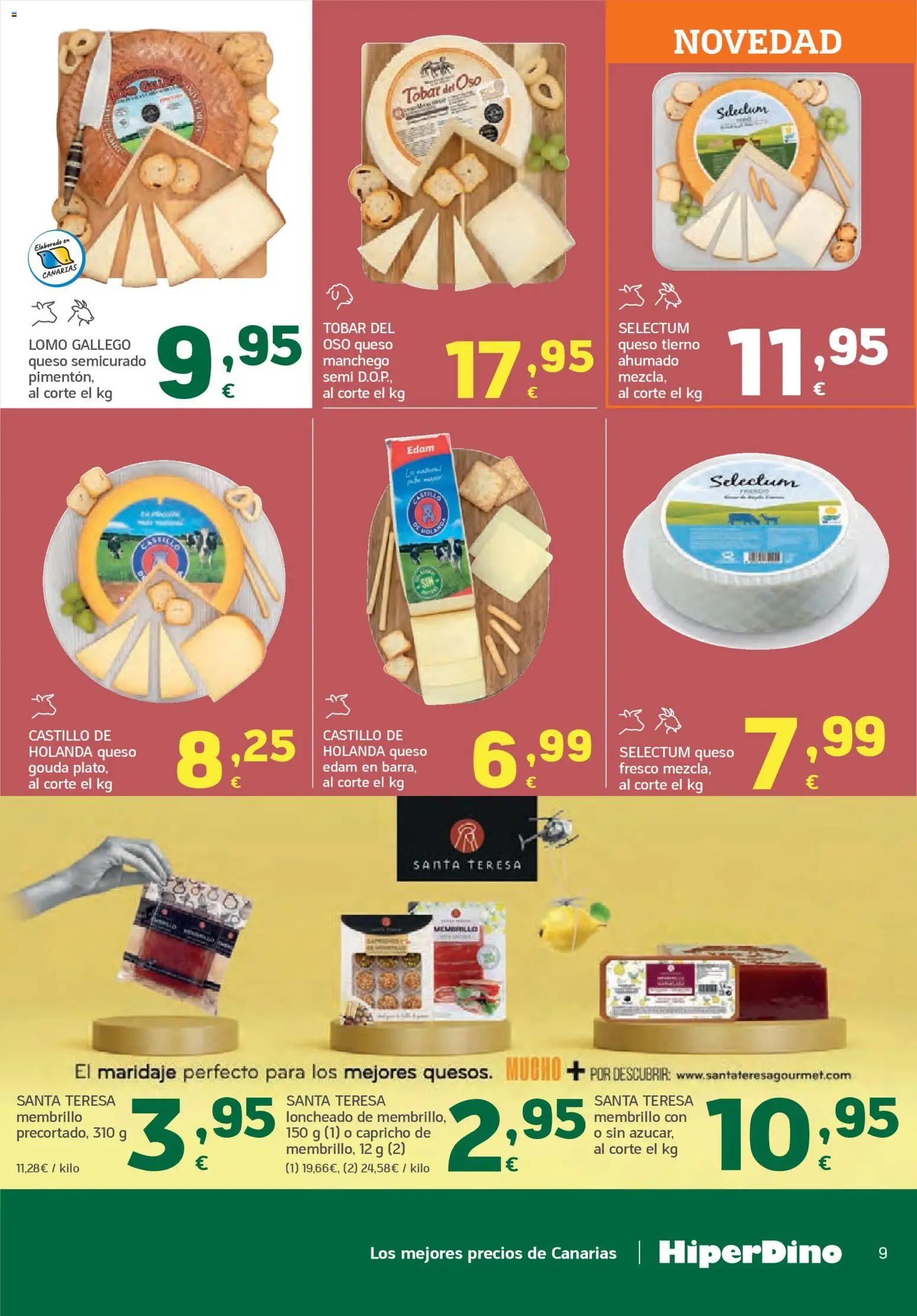HiperDino folleto │ válido desde el 24.03.2026 | Página: 9 | Productos: Queso, Queso Gouda, Loncheado