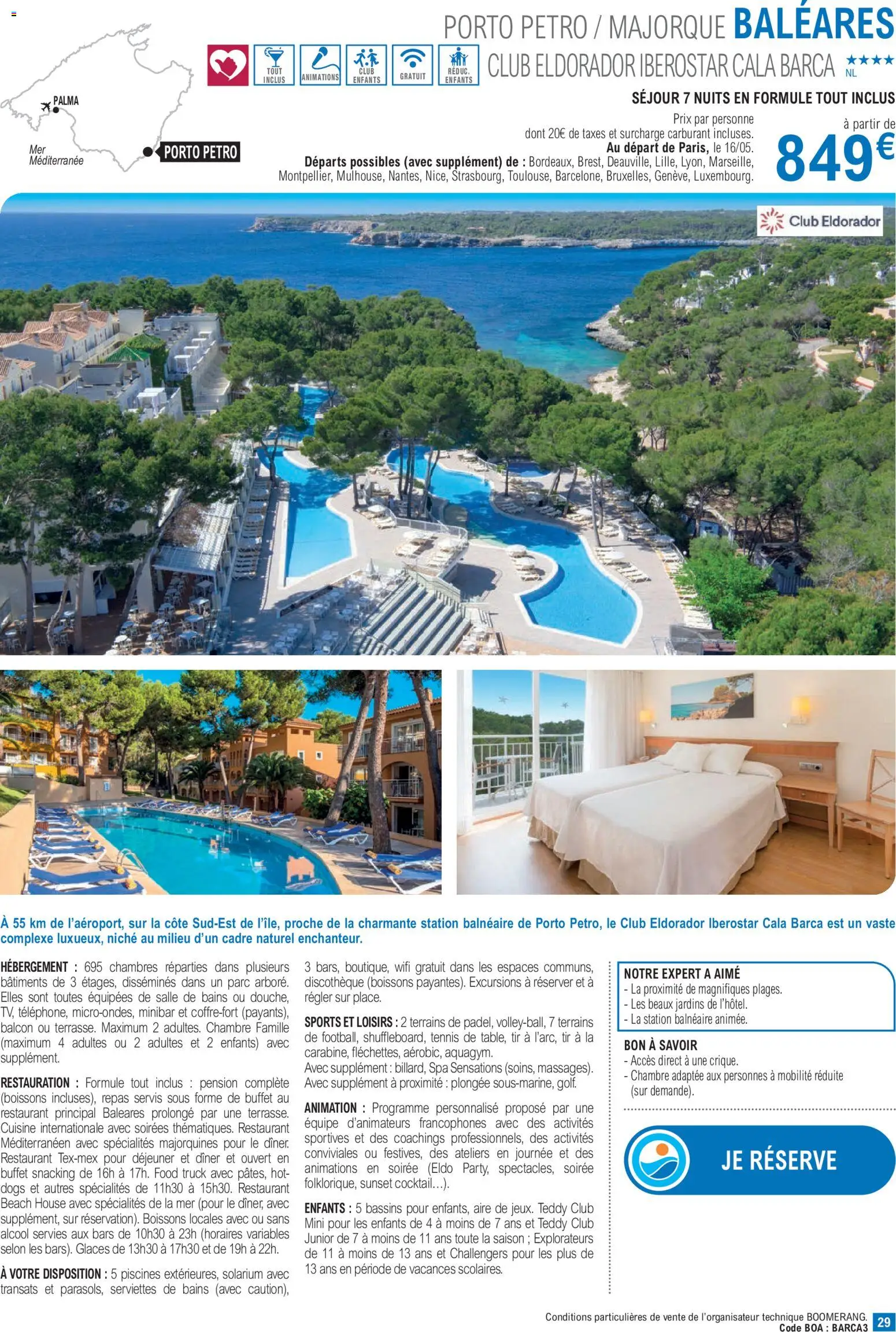 {H1} | Page: 29 | Produits: Glaces, Alcool, Buffet, Cadre