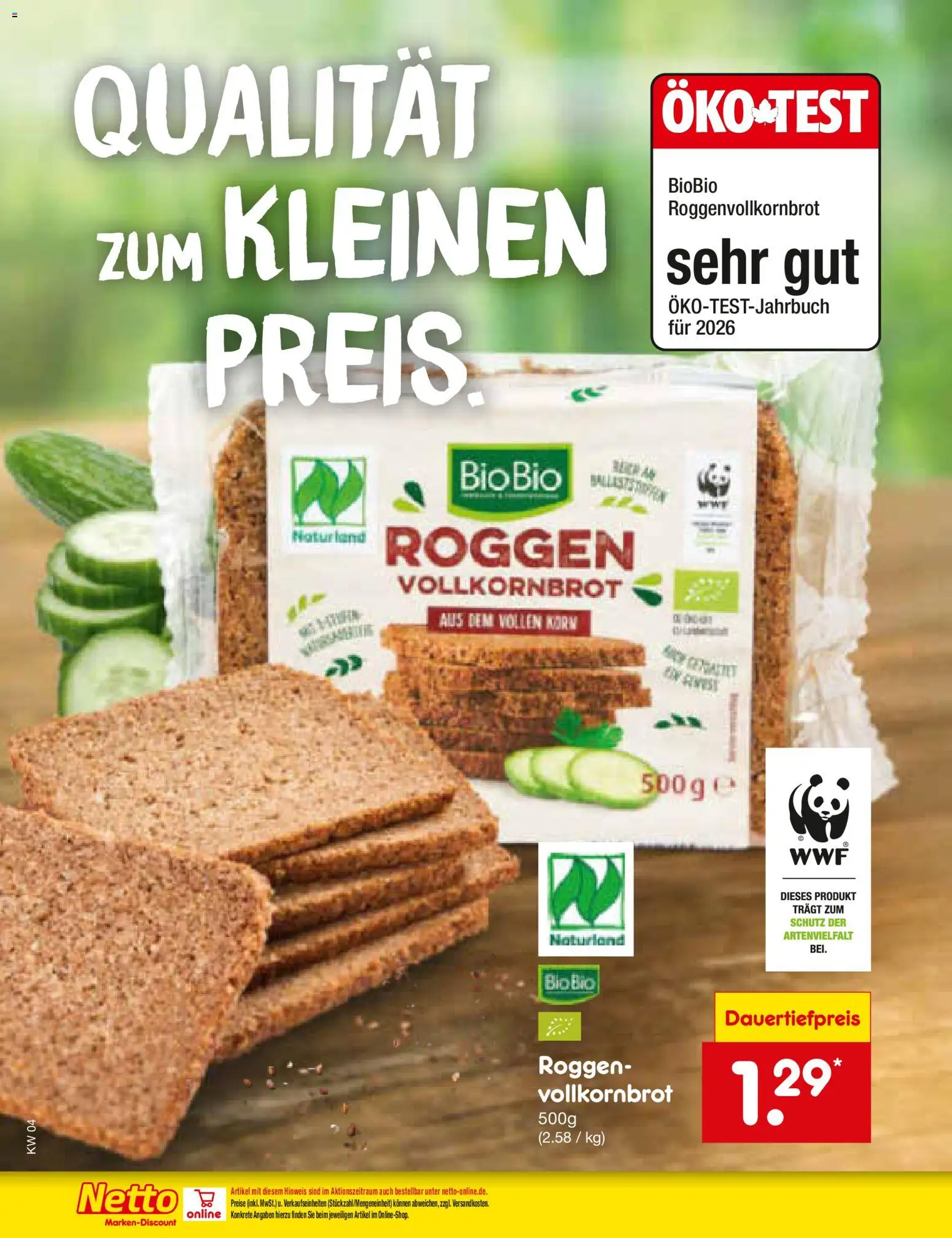 Netto Marken-Discount Prospekt 	 – gültig ab 19.01.2026 | Seite: 56 | Produkte: Vollkornbrot