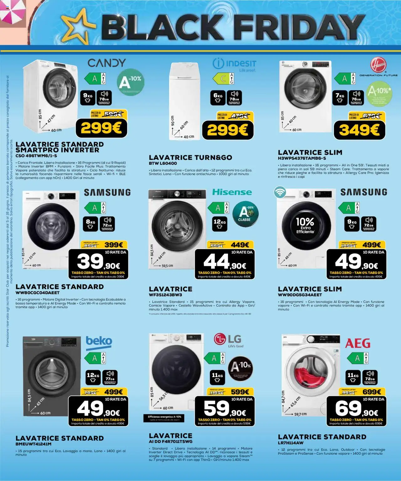 Volantino Euronics del 05.06.2025 | Pagina: 38 | Prodotti: Centrifuga, Lavatrice, Samsung