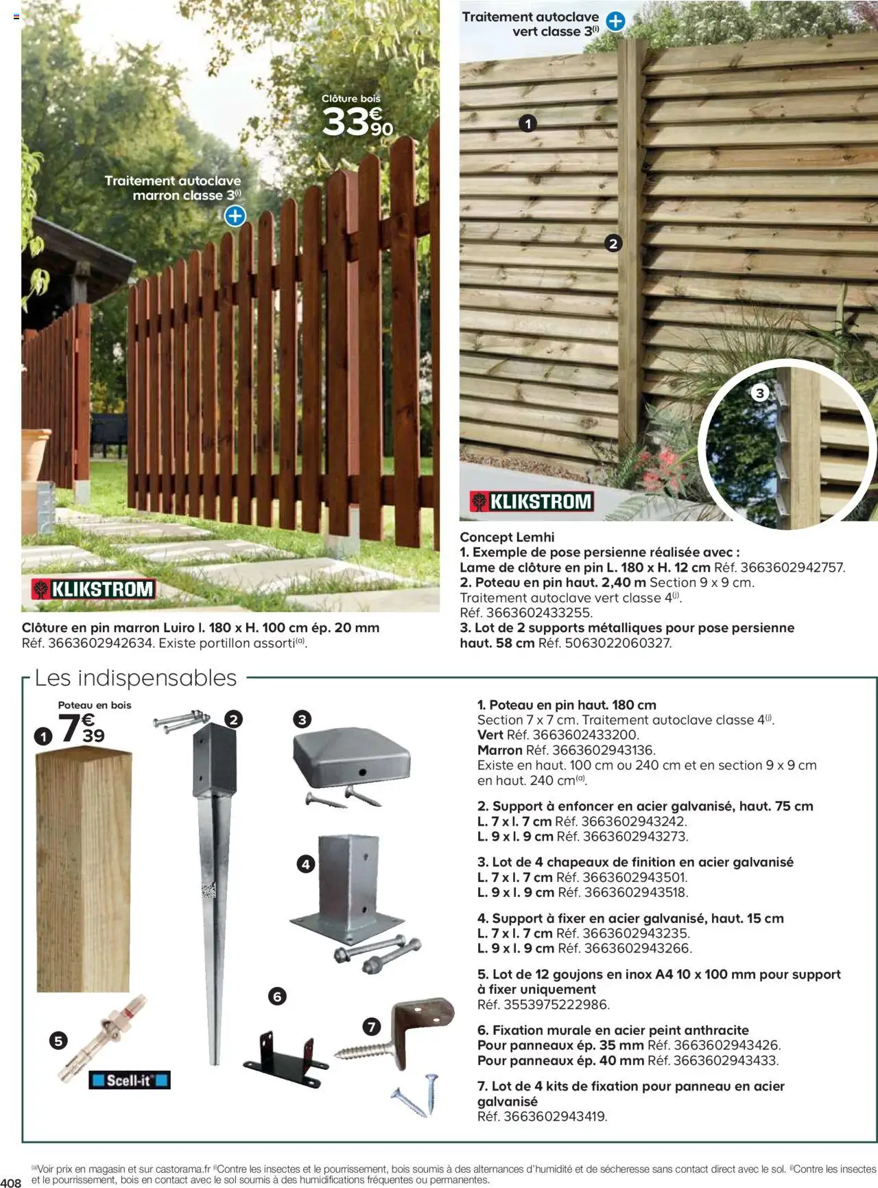 {H1} | Page: 408 | Produits: Clôture