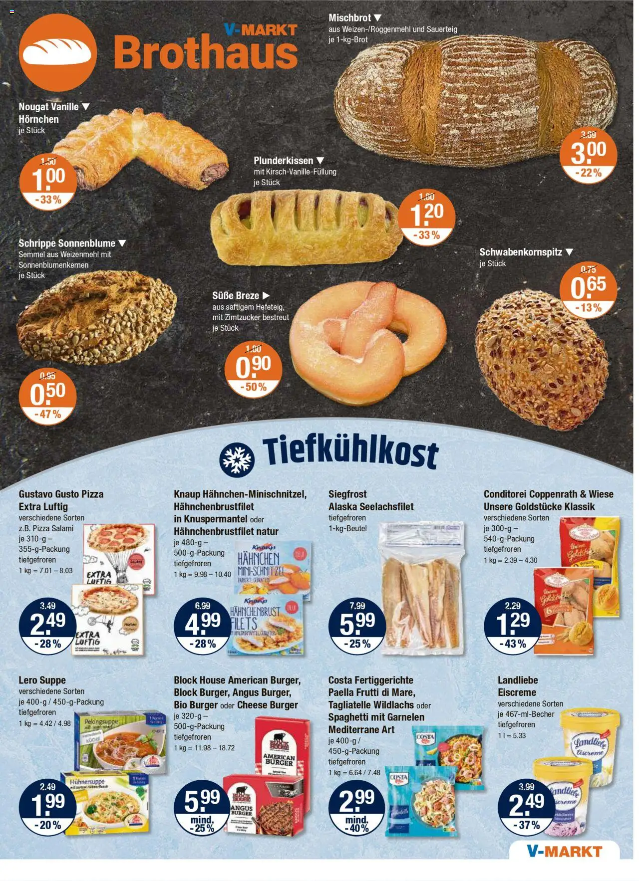 V-Markt - Hallertau / Oberpfalz – gültig ab 02.10.2025 | Seite: 5 | Produkte: Gustavo gusto, Hahnchen, Küche, Eiscreme