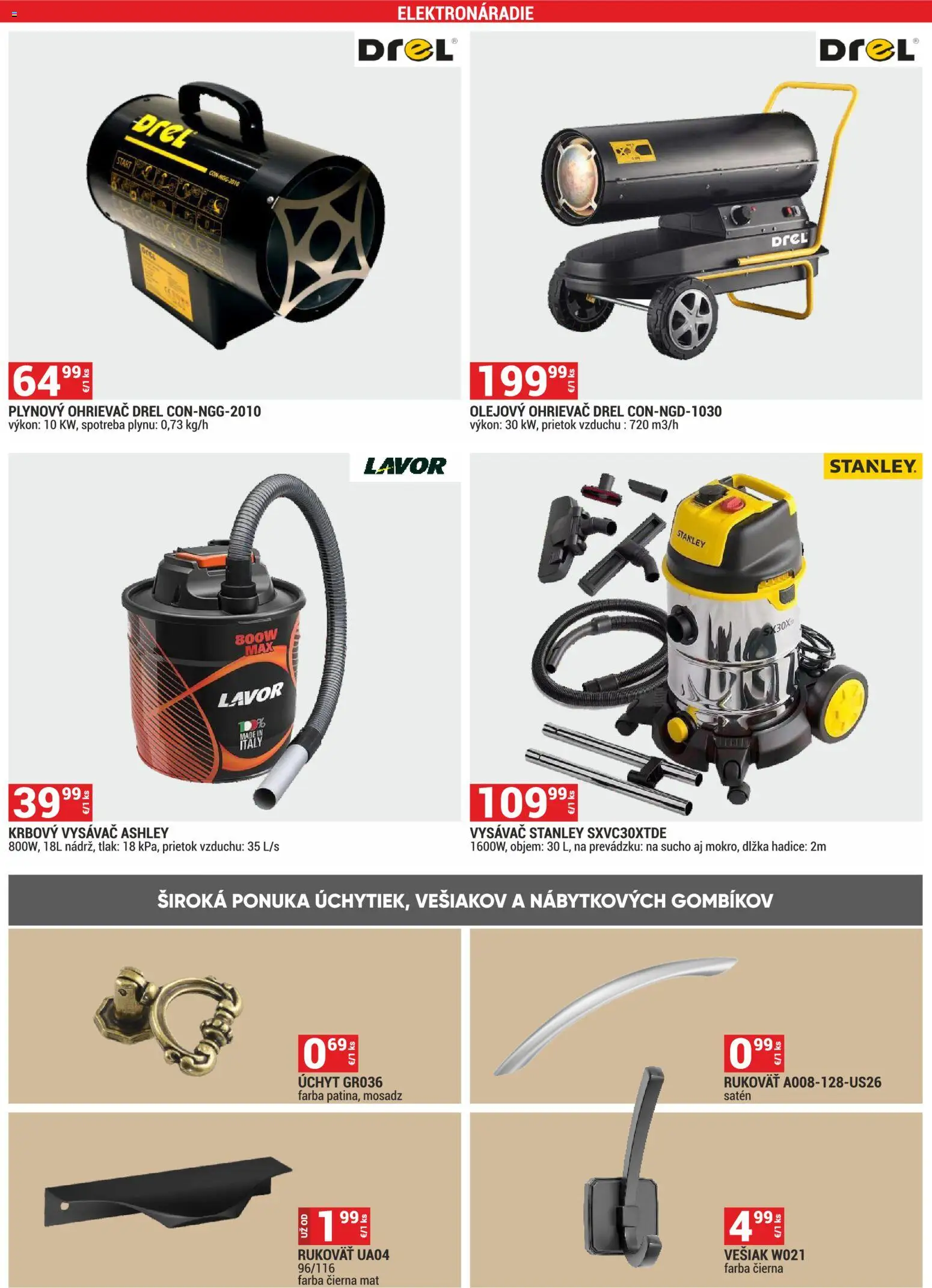 Nové Merkury Market akcie – leták je platný od 01.11.2025 | Strana: 34 | Produkty: Vešiak, Ohrievač, Vysávač