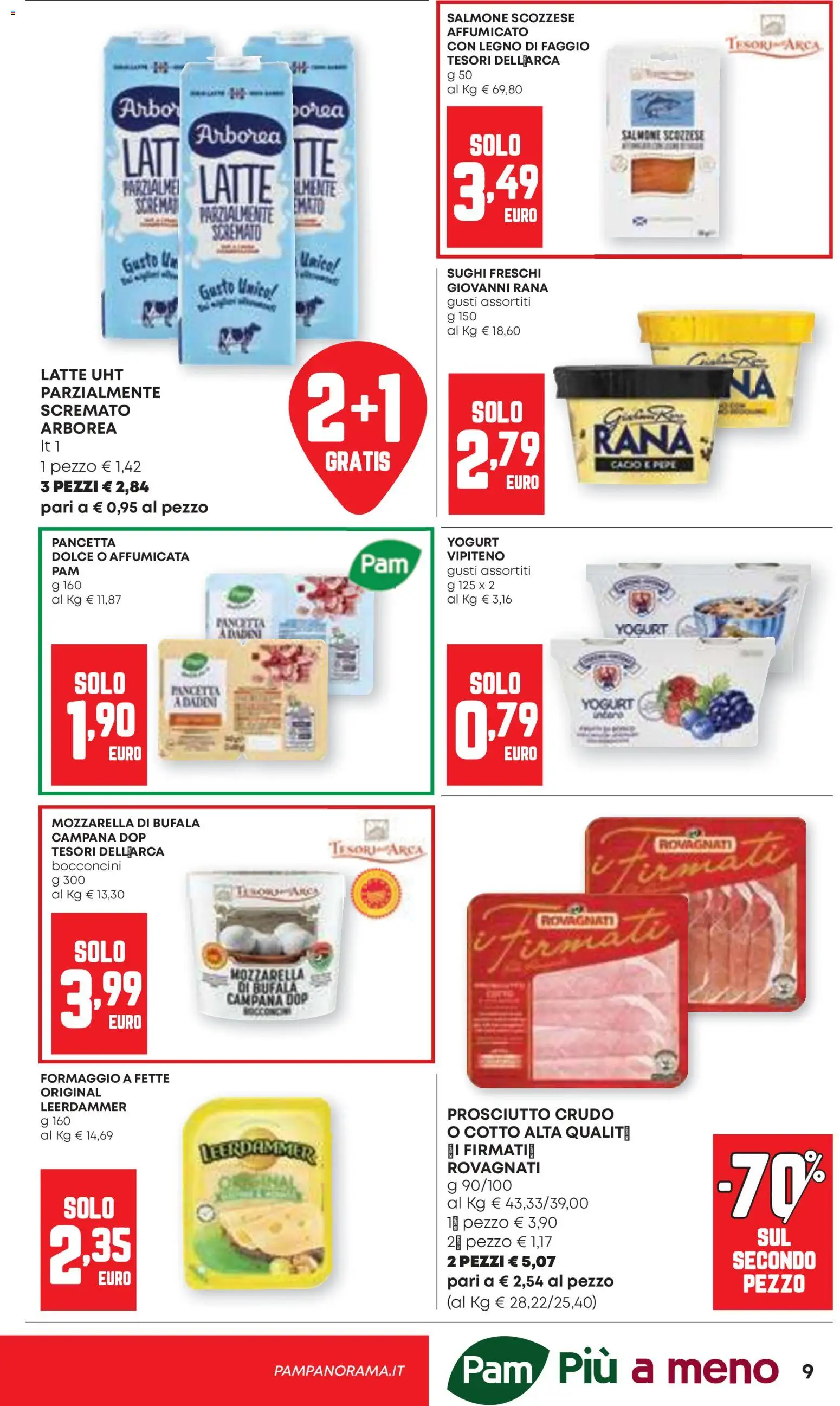 Volantino Panorama del 07.04.2026 | Pagina: 9 | Prodotti: Yogurt, Pepe, Latte, Prosciutto