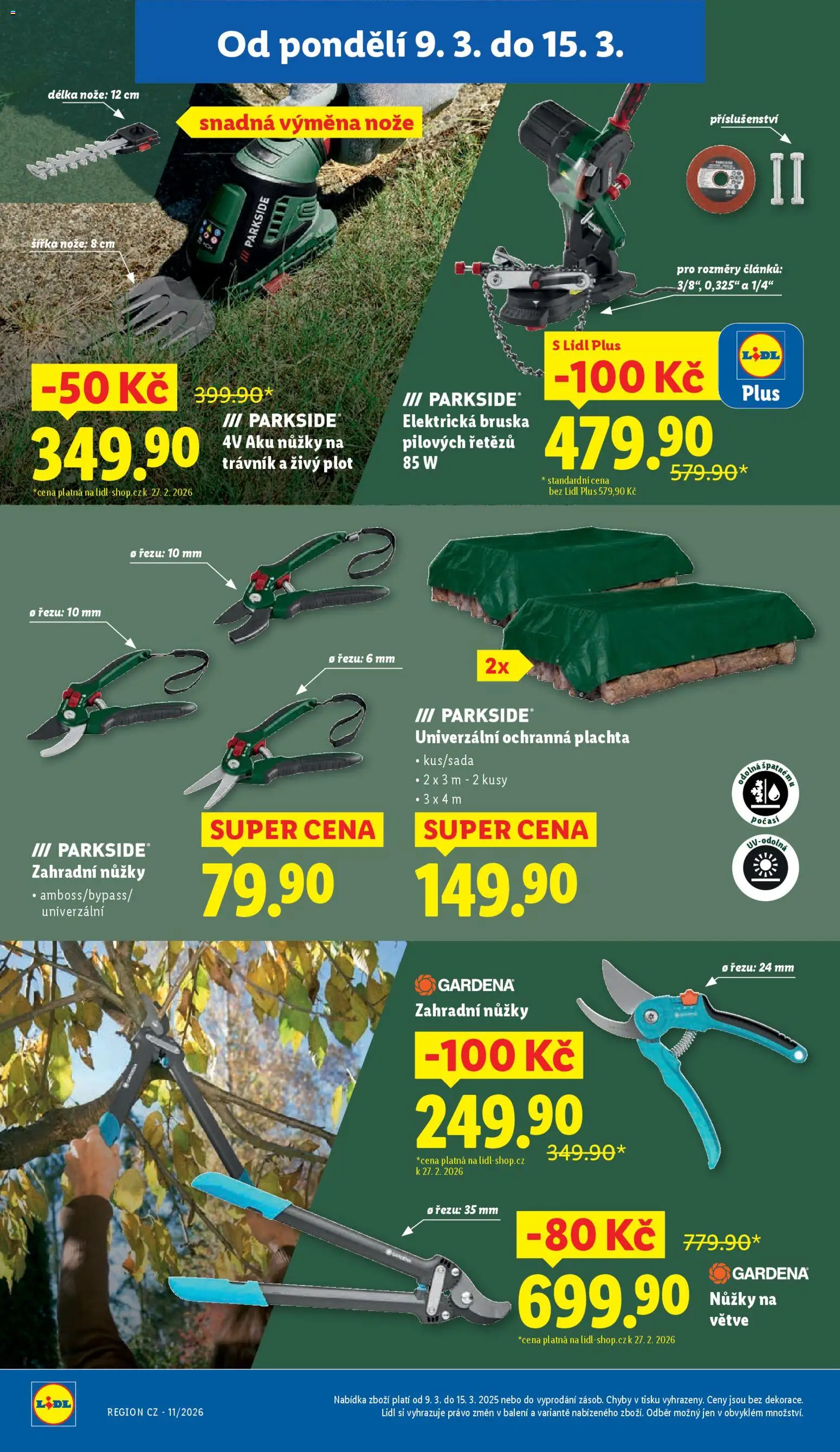 Lidl leták - Zahradní šuškanda od 24.02.2026 | Strana: 16 | Produkty: Nože, Nůžky na větve, Zahradní nůžky, Aku nůžky