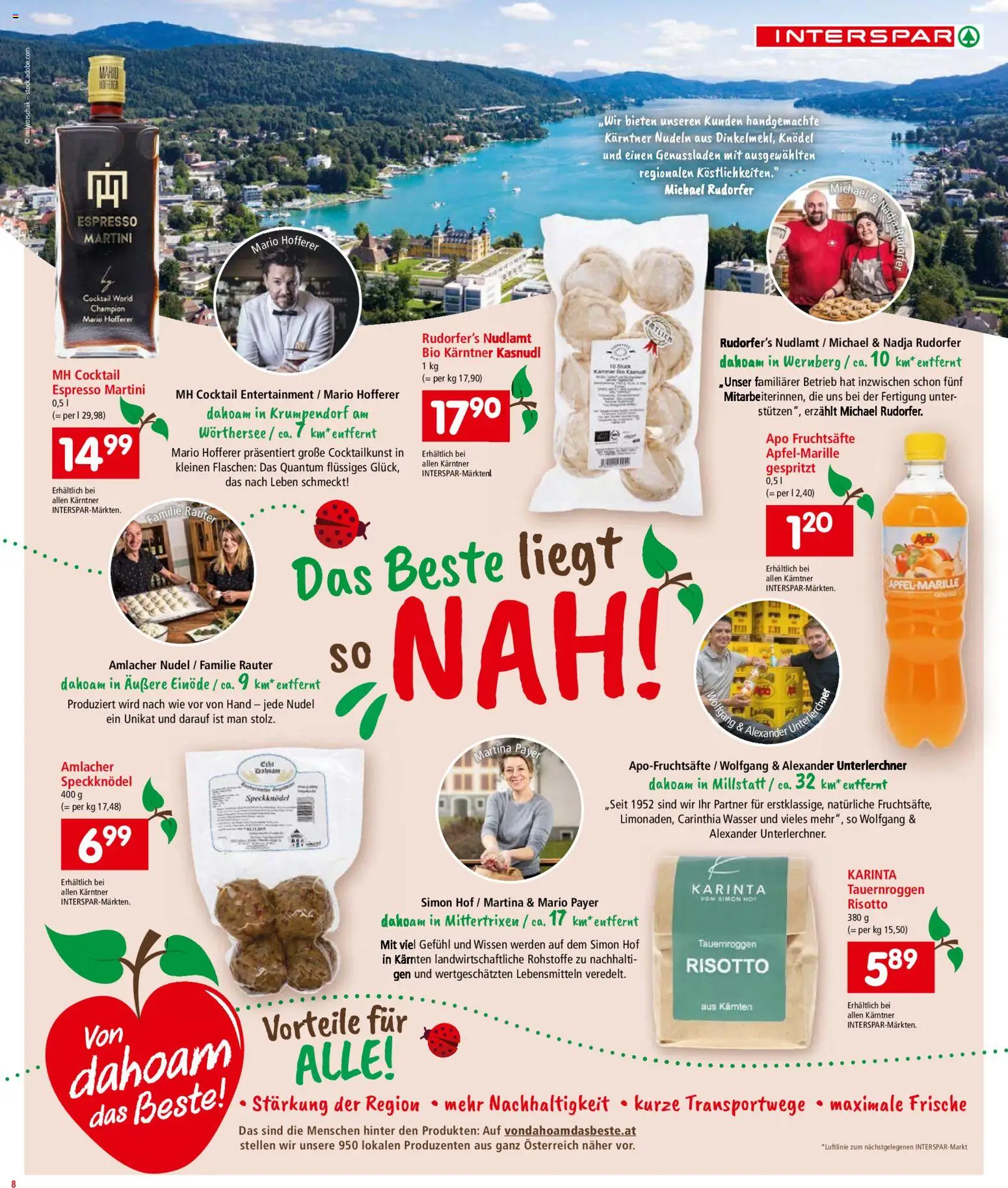 Interspar Flugblatt - Kärnten gültig ab 26.02.2026 | Seite: 9 | Produkte: Wasser, Nudeln