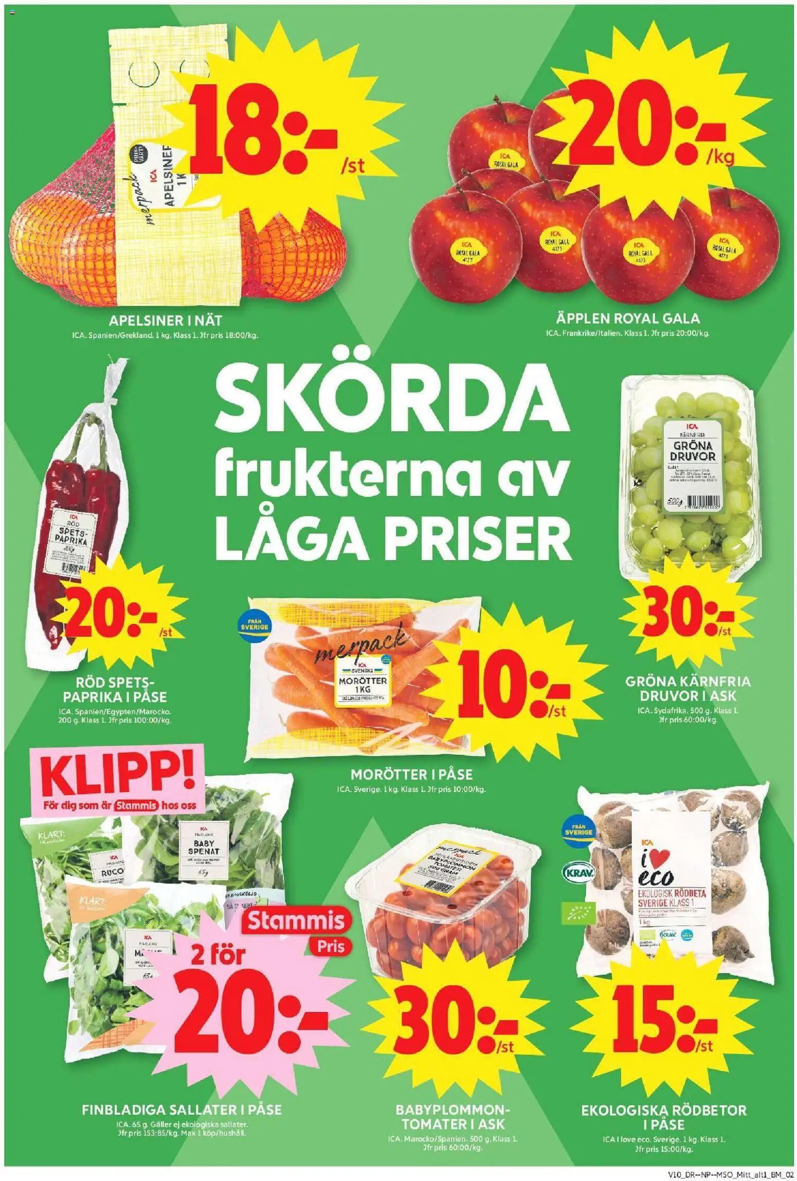 ICA Maxi reklamblad aktuell från 02.03.2026 | Sida: 5 | Produkter: Rödbeta, Äpplen, Apelsiner, Tomater