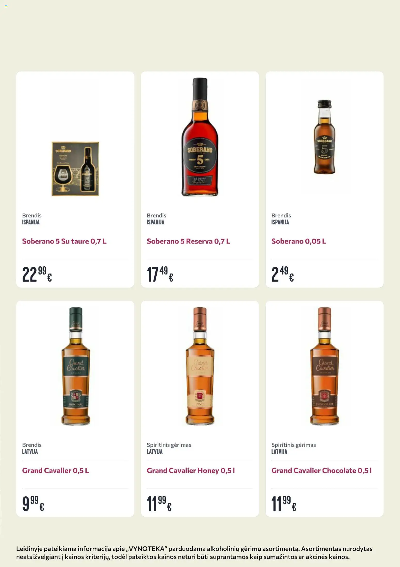 VYNOTEKA akcijos nuo 29.12.2025 | Puslapis: 11 | Prekių: Taurė