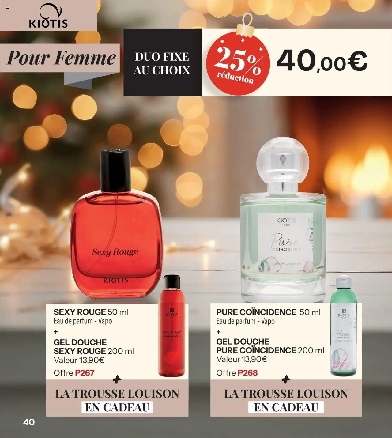 {H1} | Page: 40 | Produits: Parfum, Gel douche, Douche, Eau de parfum