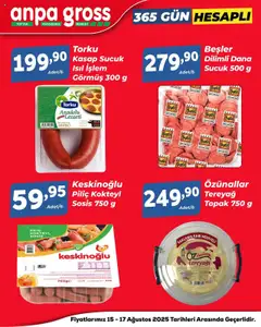 15.08.2025 tarihinden itibaren geçerli olan Anpa Gross kataloğu önizlemesi