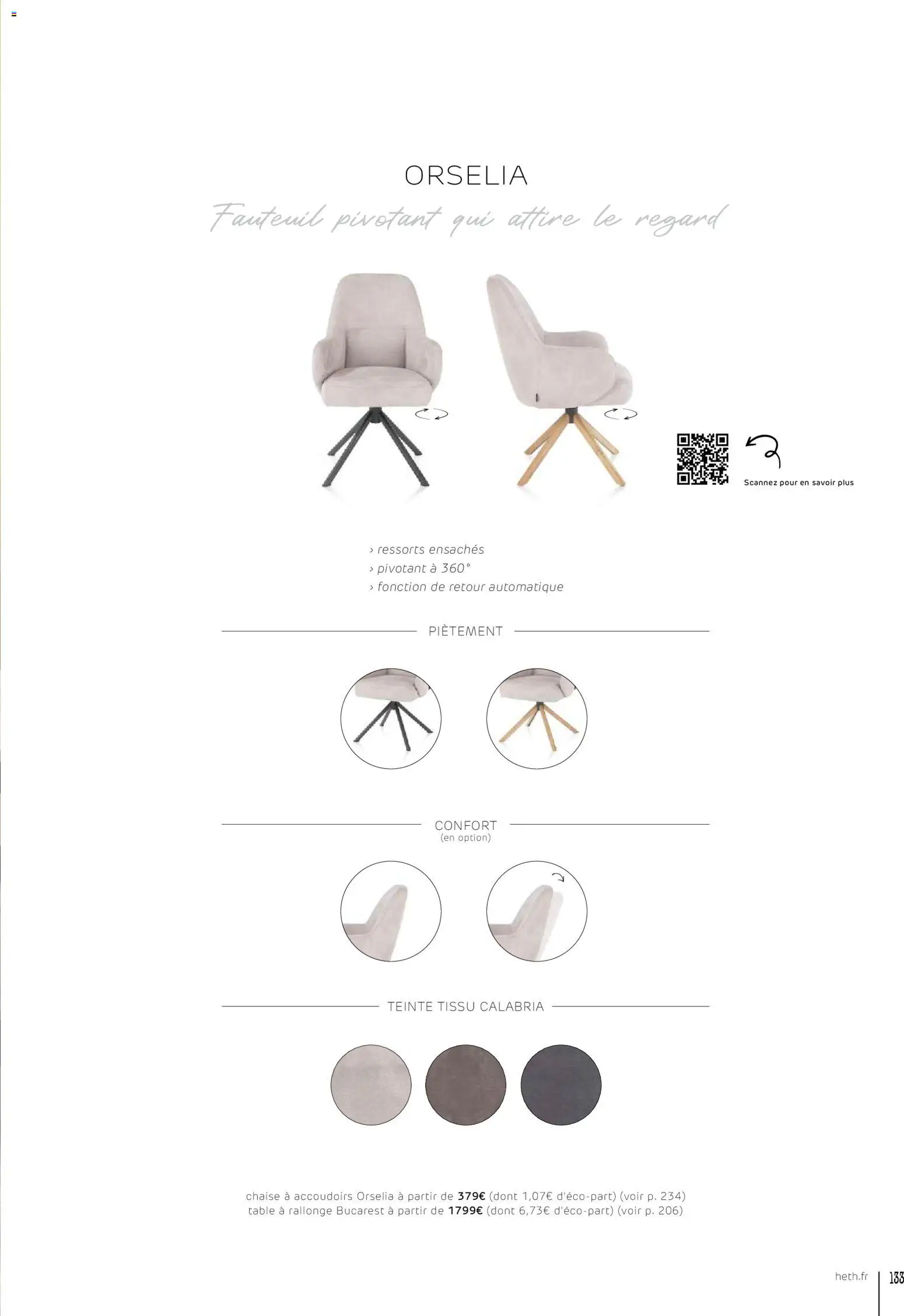 {H1} | Page: 133 | Produits: Fauteuil, Table, Chaise
