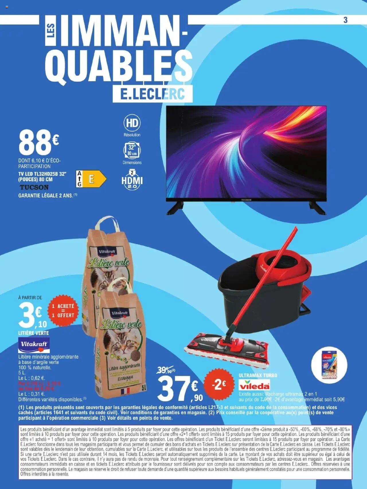  | Page: 3 | Produits: Télévision, Base, Litière, TV led
