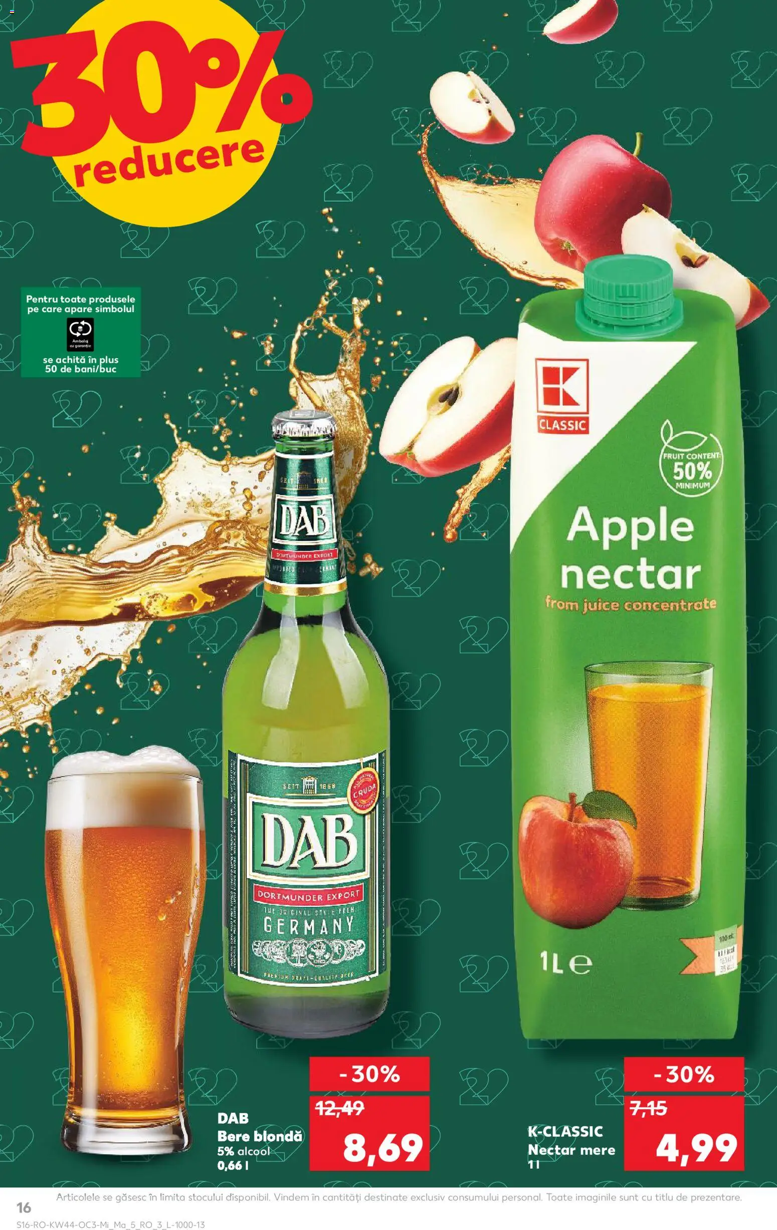 Noul catalog Kaufland – valabil de la 29.10.2025 | Pagină: 16 | Produse: Delgeç, Apple, Bere, Mere