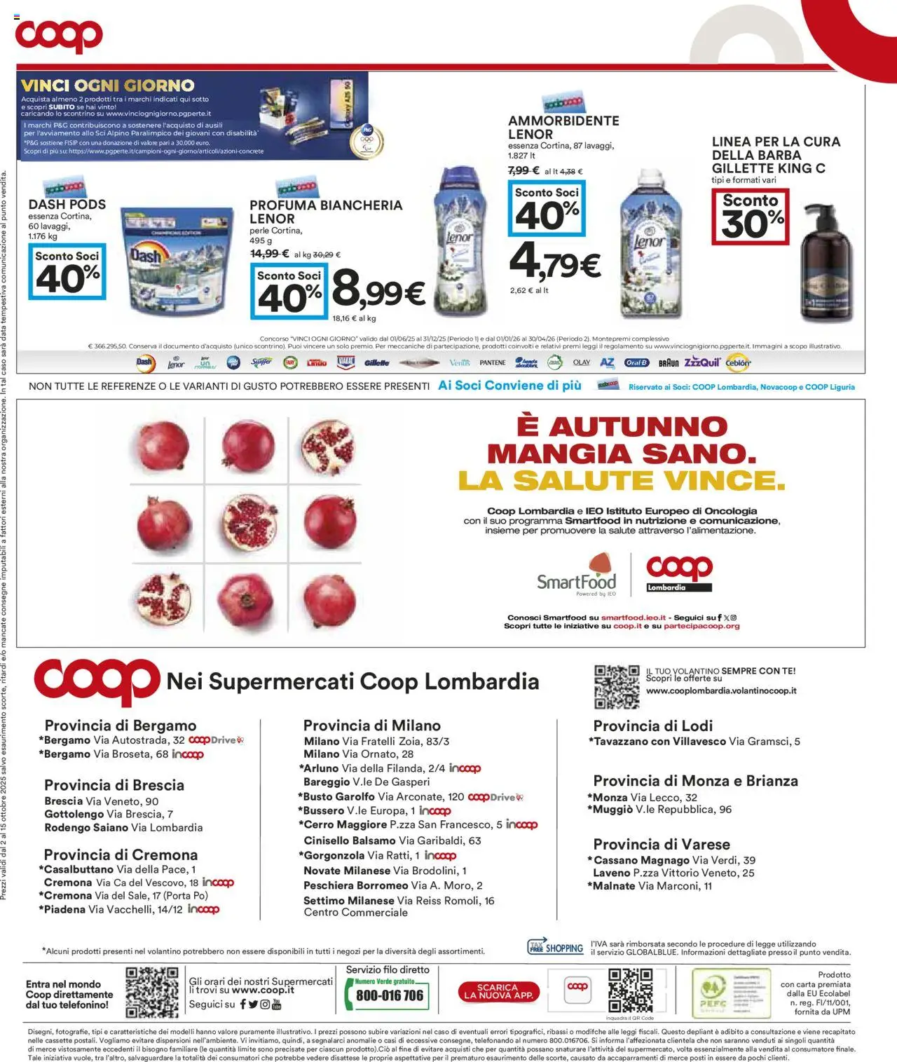 Volantino COOP del 02.10.2025 | Pagina: 16 | Prodotti: Balsamo, Ammorbidente, Tè, Data