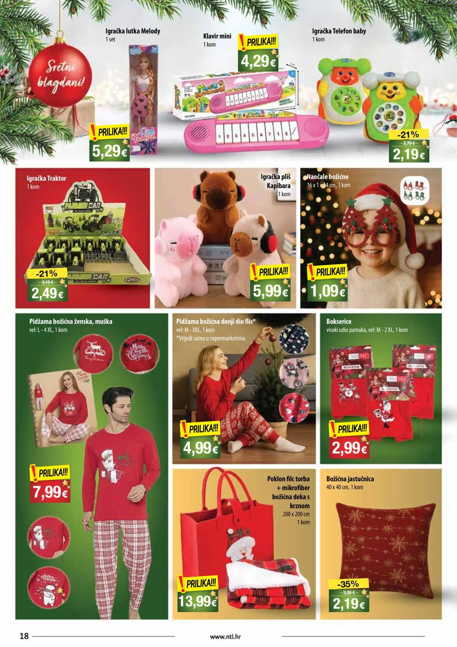 NTL katalog | vrijedi od 17.12.2025 | Stranica: 18 | Proizvodi: Telefon, Traktor, Deka, Torba