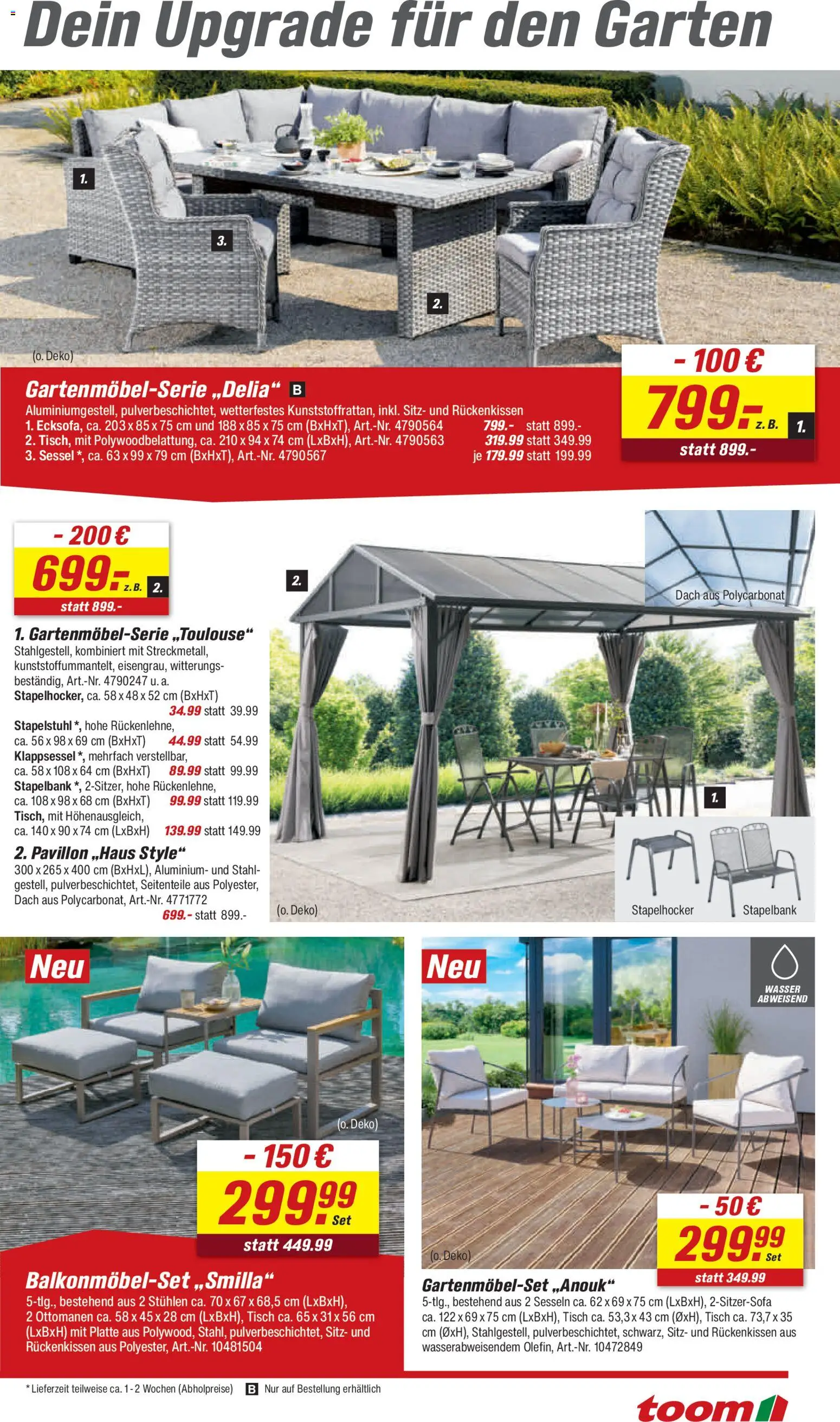 Toom Baumarkt Prospekt 	 – gültig ab 21.02.2026 | Seite: 7 | Produkte: Sessel, Tisch, Wasser