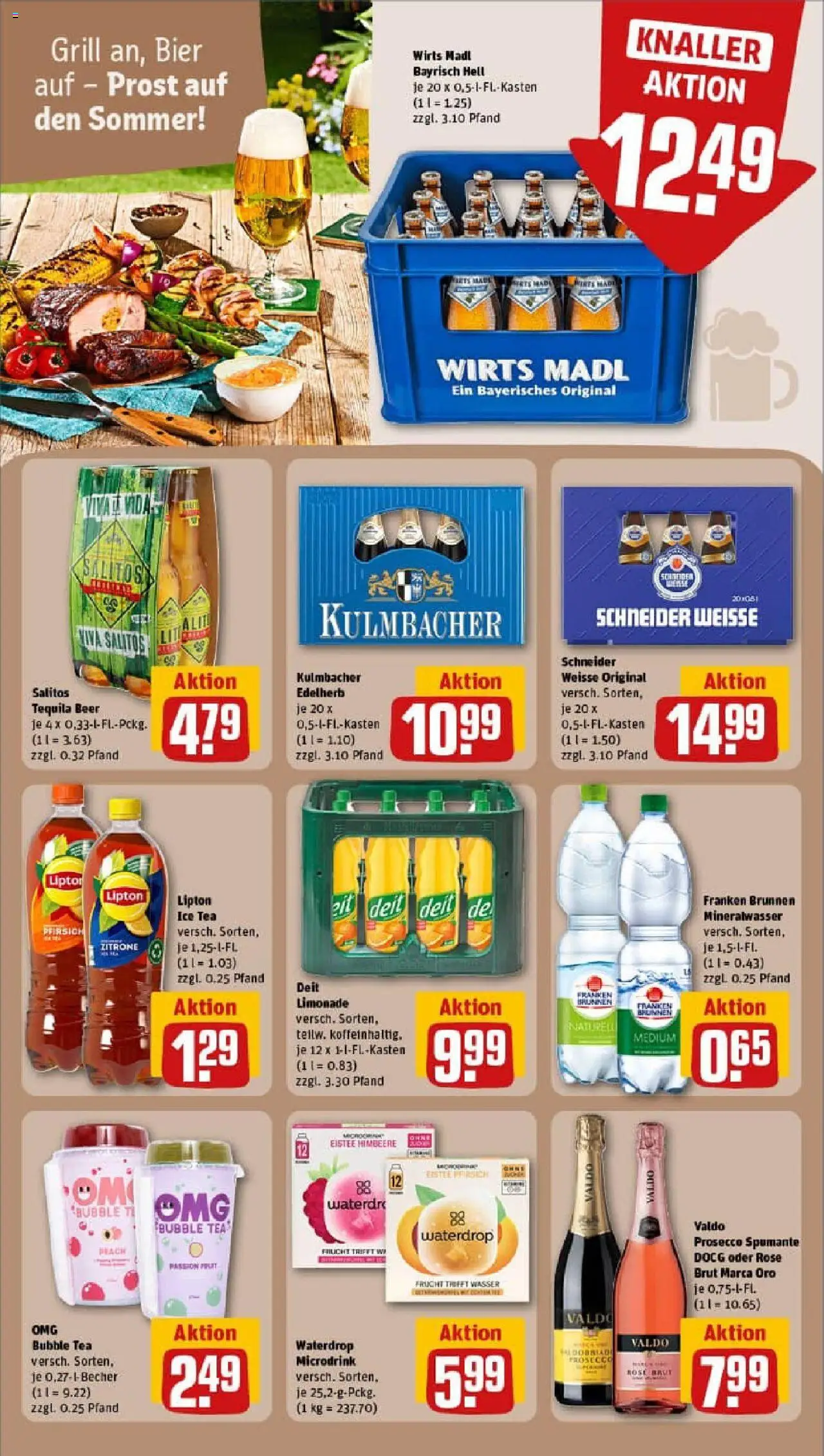 Rewe prospekt Erlangen	 - gültig ab dem 20.07.2025 | Seite: 22 | Produkte: Grill, Limonade, Wasser, Himbeere
