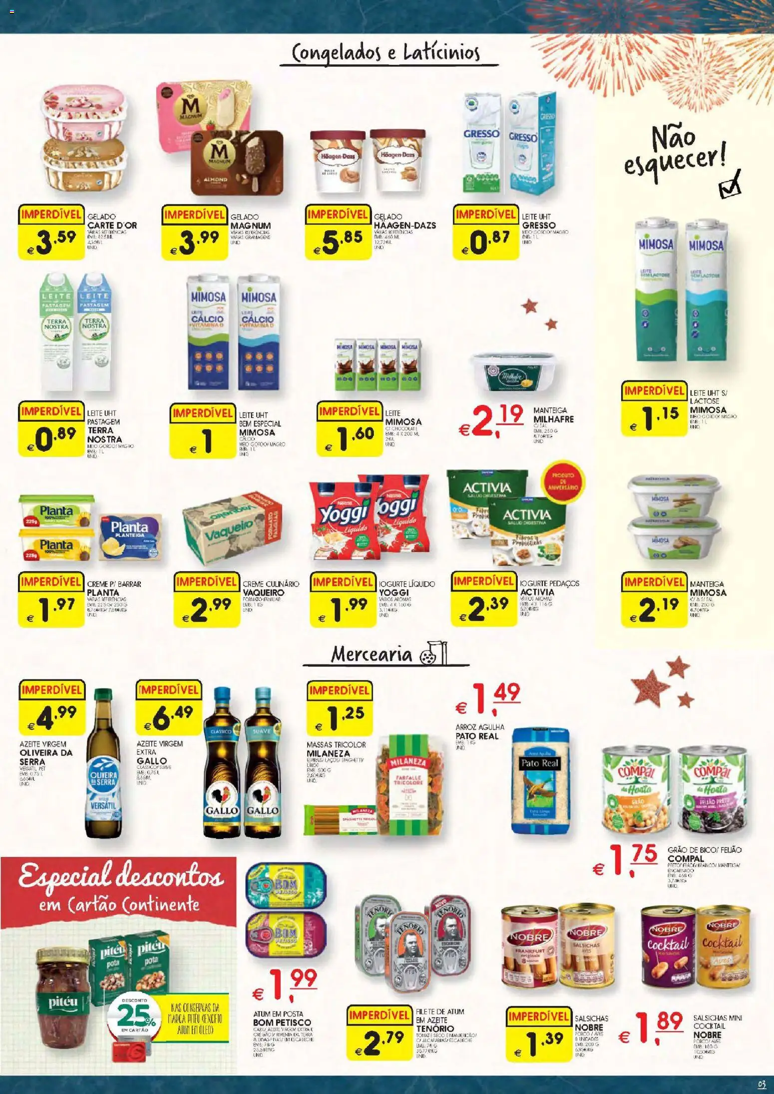 Meu Super folheto │ válido de 23.12.2025 | Página: 3 | Produtos: Atum, Azeite, Cálcio, Iogurte