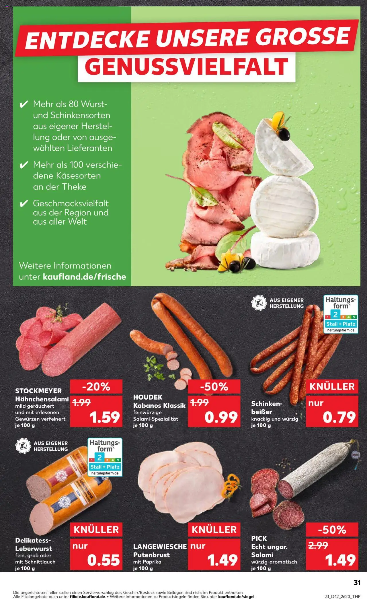 Kaufland prospekt Zeitz	 – gültig ab 16.10.2025 | Seite: 31 | Produkte: Theke, Paprika, Wurst, Salami
