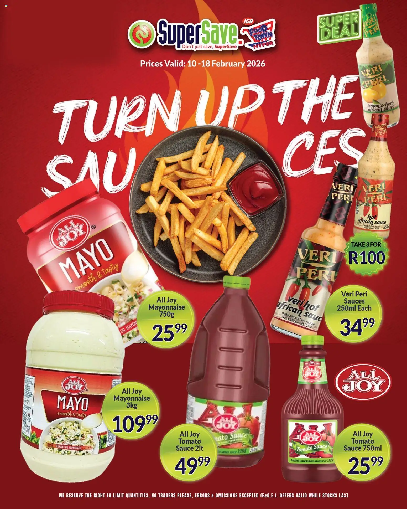 New Super Save catalogue – valid from 10.02.2026 | Page: 3 | Products: Sauces, Tomato sauce, Sauce, Lemon
