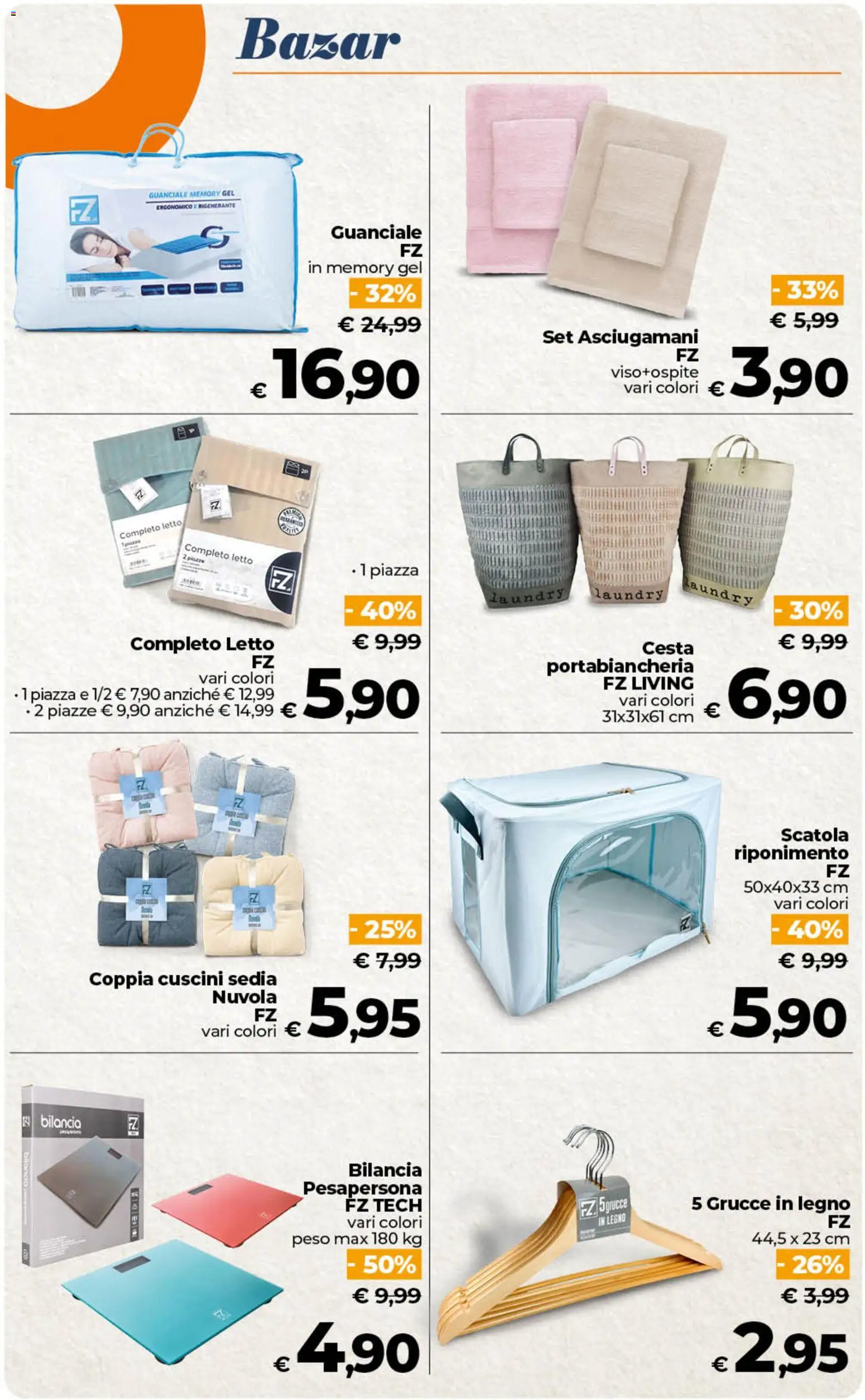 Volantino Ipercoop del 17.03.2026 | Pagina: 54 | Prodotti: Sedia, Guanciale, Grucce, Portabiancheria