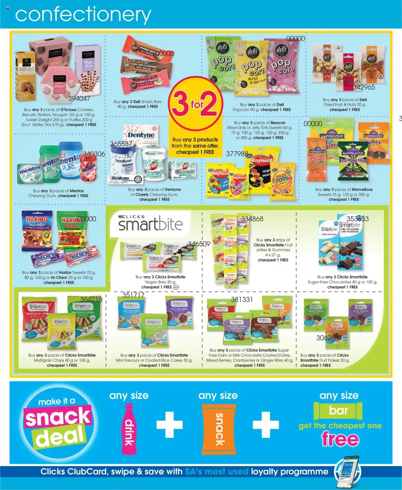 New Clicks catalogue – valid from 23.09.2025 | Page: 46 | Products: Cherries, Sweets, Milk, Coffee
