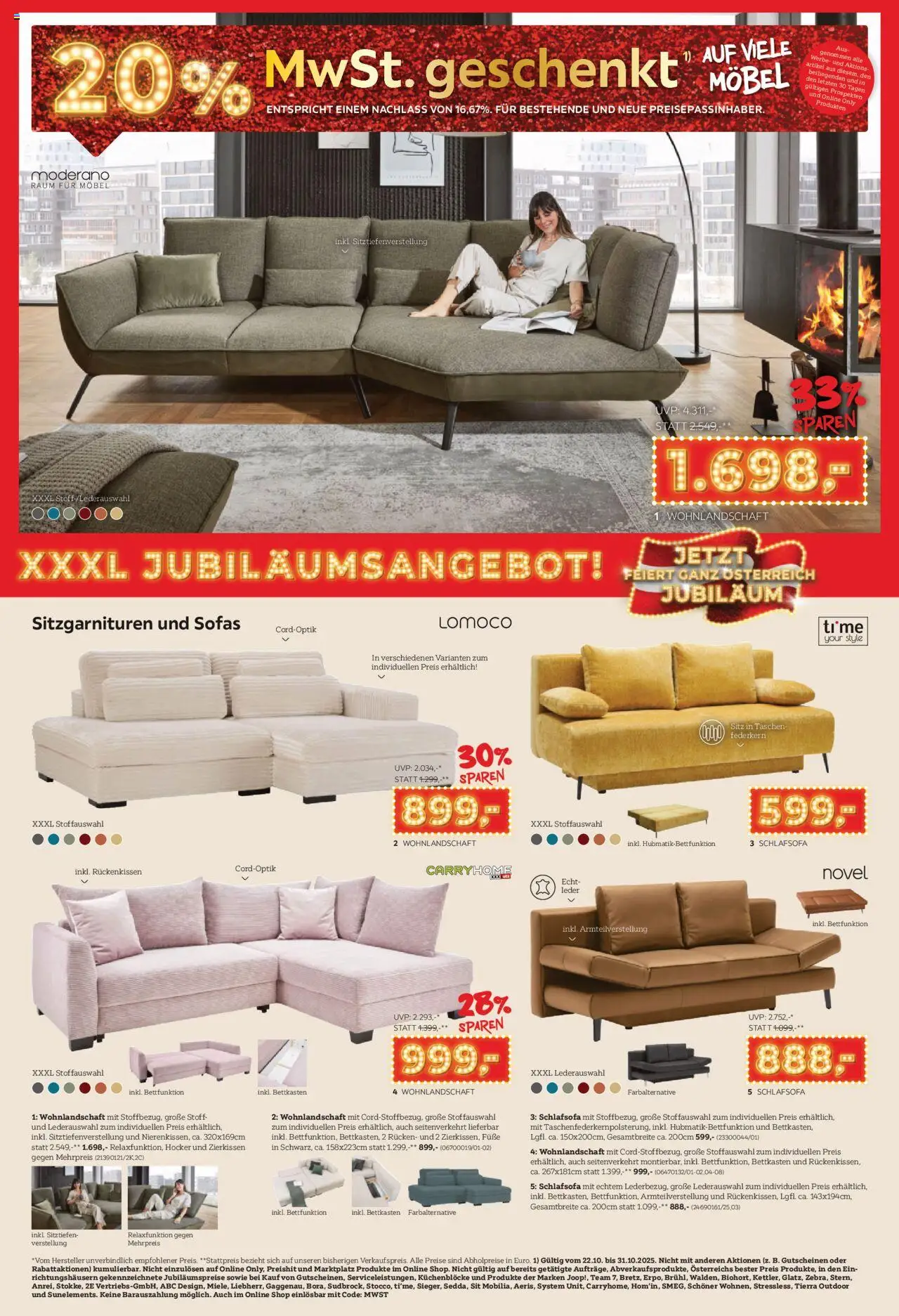 XXXLutz Jubiläums - Feiertage gültig ab 22.10.2025 | Seite: 2