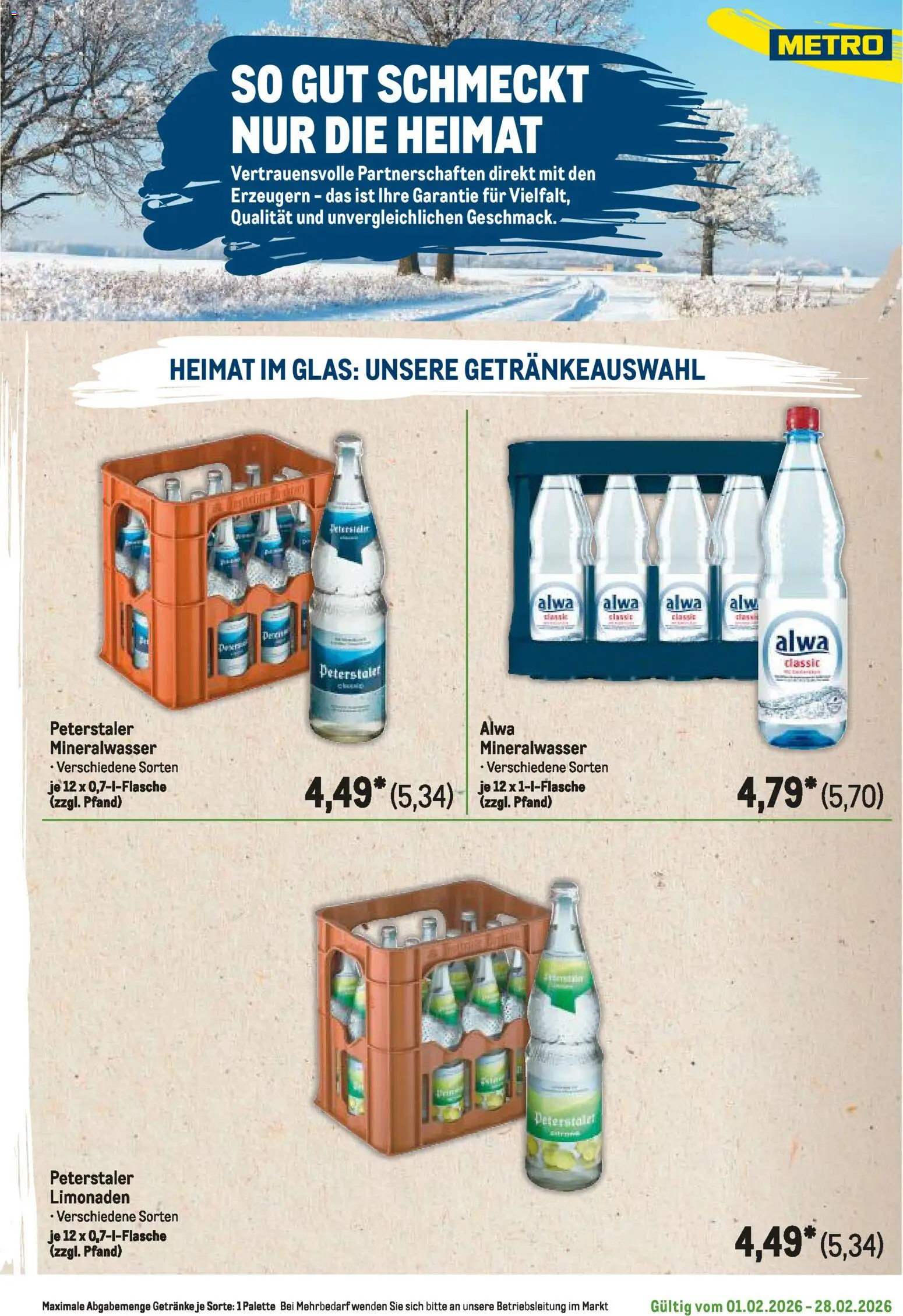 Metro Regionaler Flyer – gültig ab 01.02.2026 | Seite: 111 | Produkte: Mineralwasser