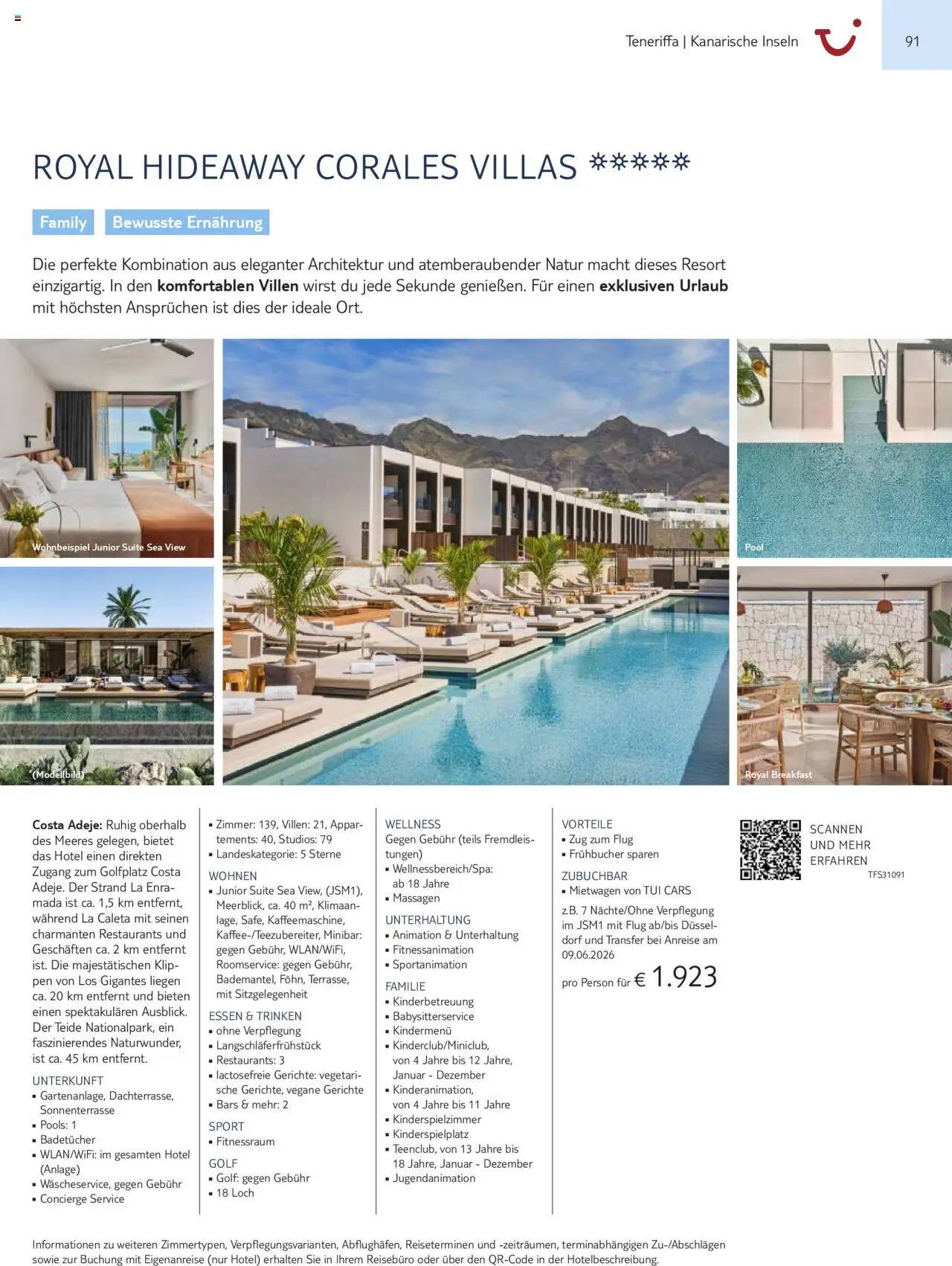 TUI Prospekt Kanaren, Kapverden & Senegal 2025/26	  – gültig ab 01.11.2025 | Seite: 91