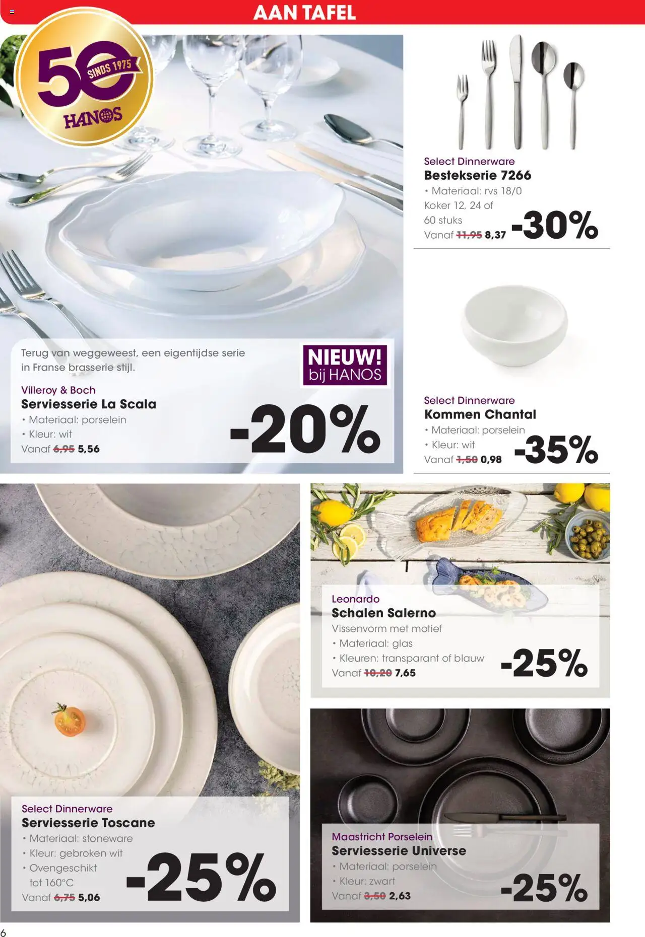  | Pagina: 6 | Producten: La, Tafel