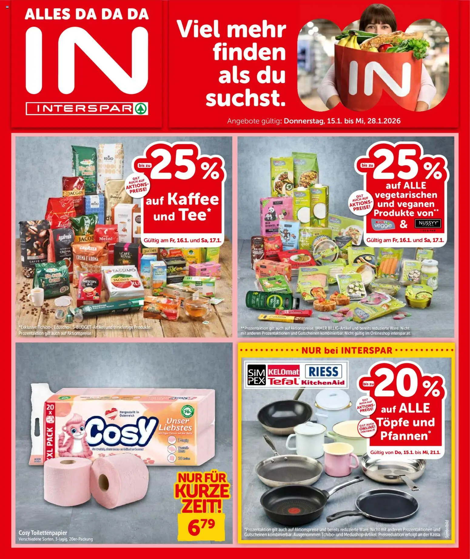 Interspar Flugblatt - Kärnten gültig ab 15.01.2026 | Seite: 1 | Produkte: Kaffee