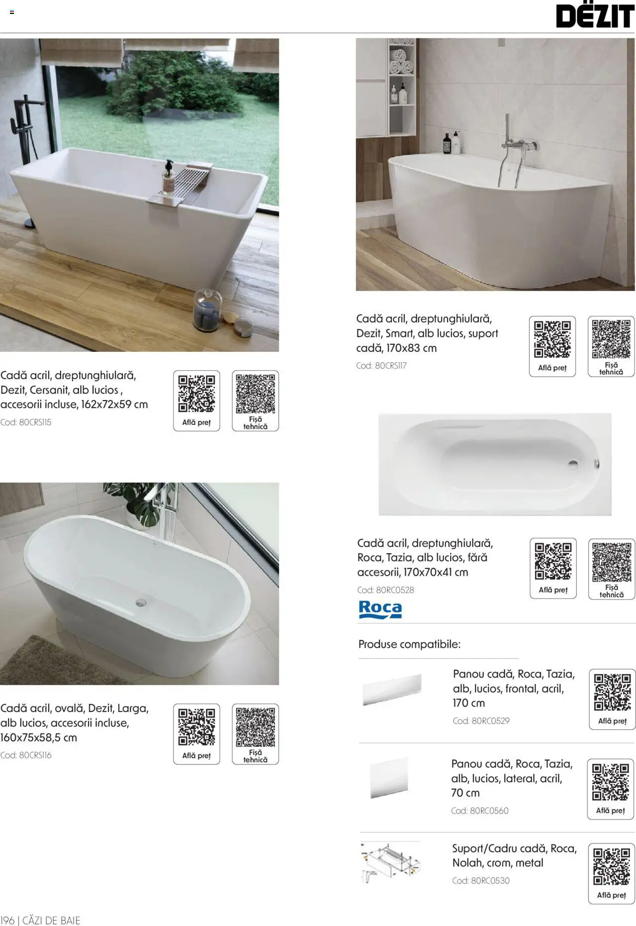 Catalog Romstal – valabil de la 25.11.2024 | Pagină: 196 | Produse: Cadă